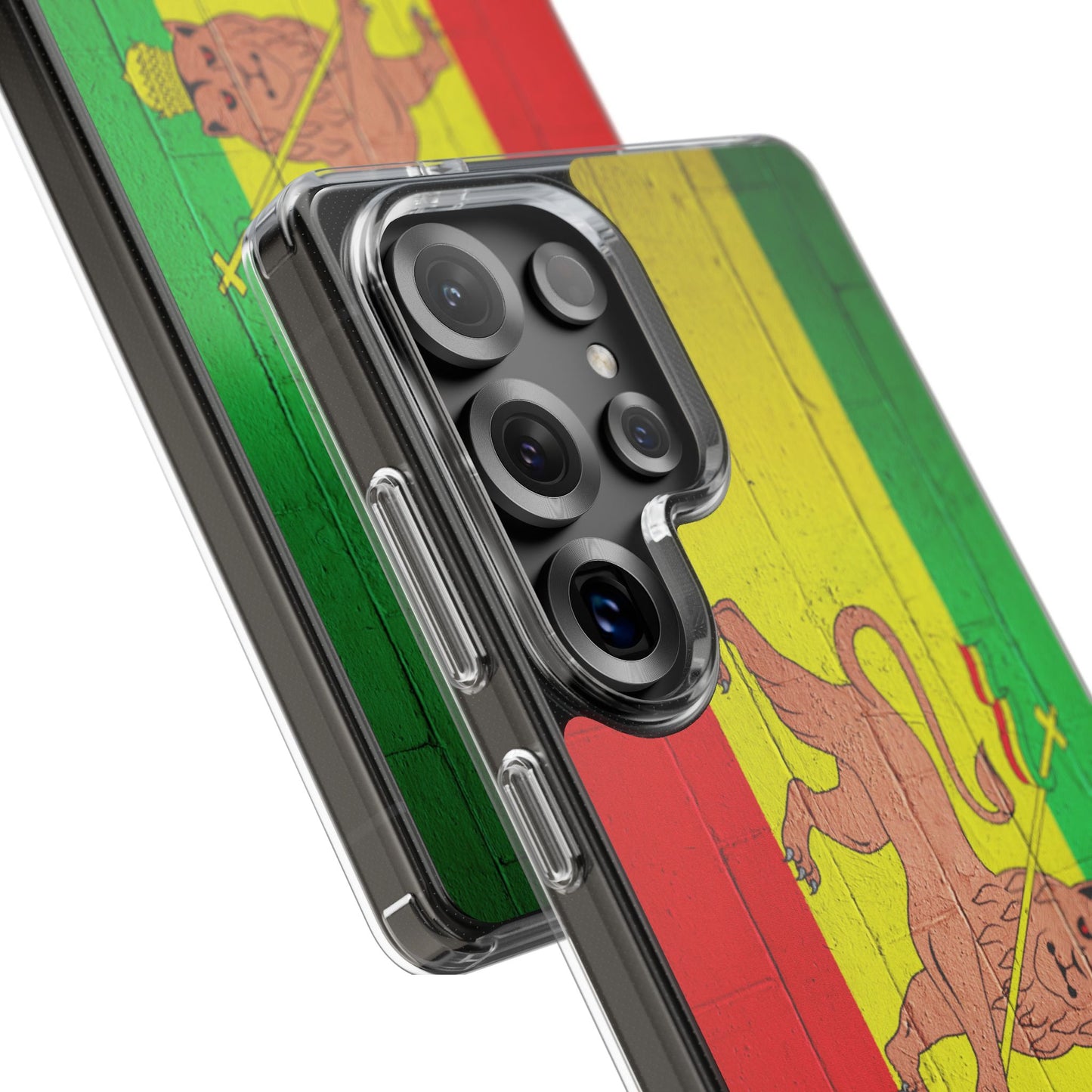 Vibrant Rastafarian Flag Phone Case, Impact-Resistant Cover, Customizable Gift for Music Lovers, iPhone and Samsung