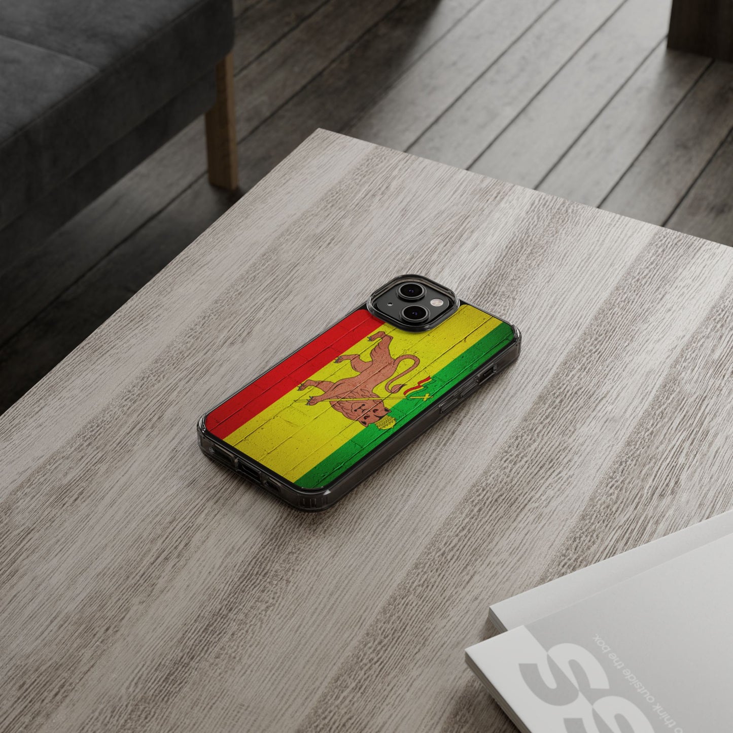 Vibrant Rastafarian Flag Phone Case, Impact-Resistant Cover, Customizable Gift for Music Lovers, iPhone and Samsung