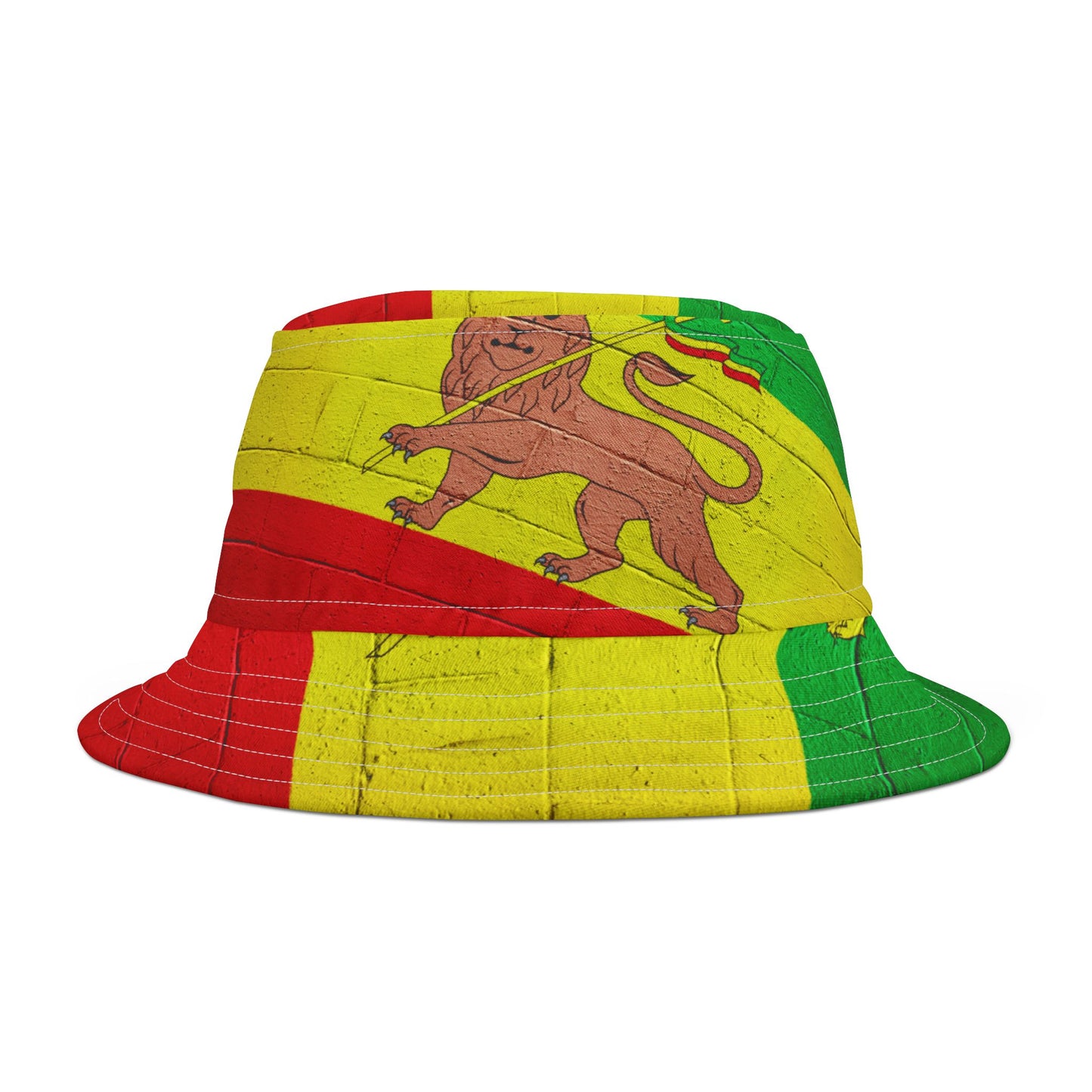 Vibrant Lion Flag Bucket Hat | Summer Fashion, Festival Accessory, Travel Essential, Beach Wear, Outdoor Fun