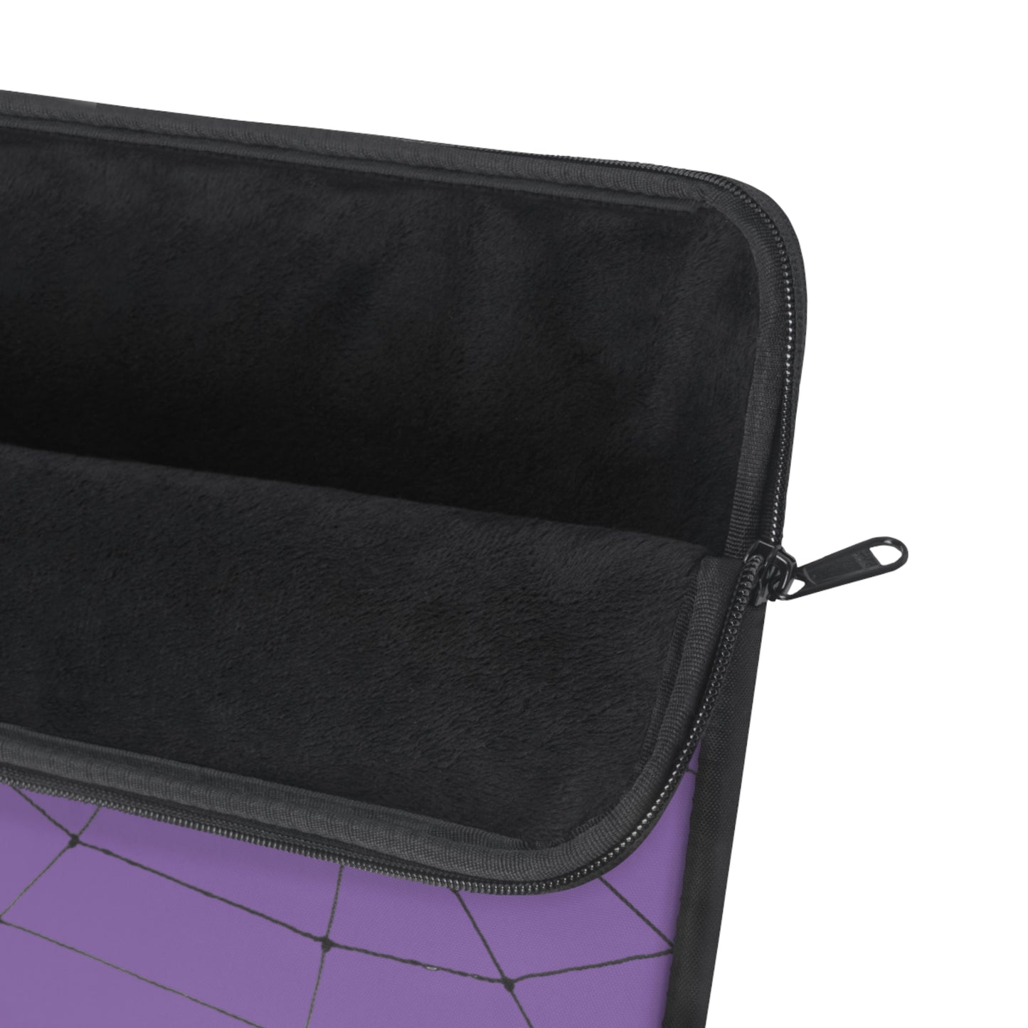 Spider in Web on Light Purple Laptop Sleeve | Unique Laptop Case for Teens, Gift for Artists, Computer Sleeve, Geeky Tech Accessories
