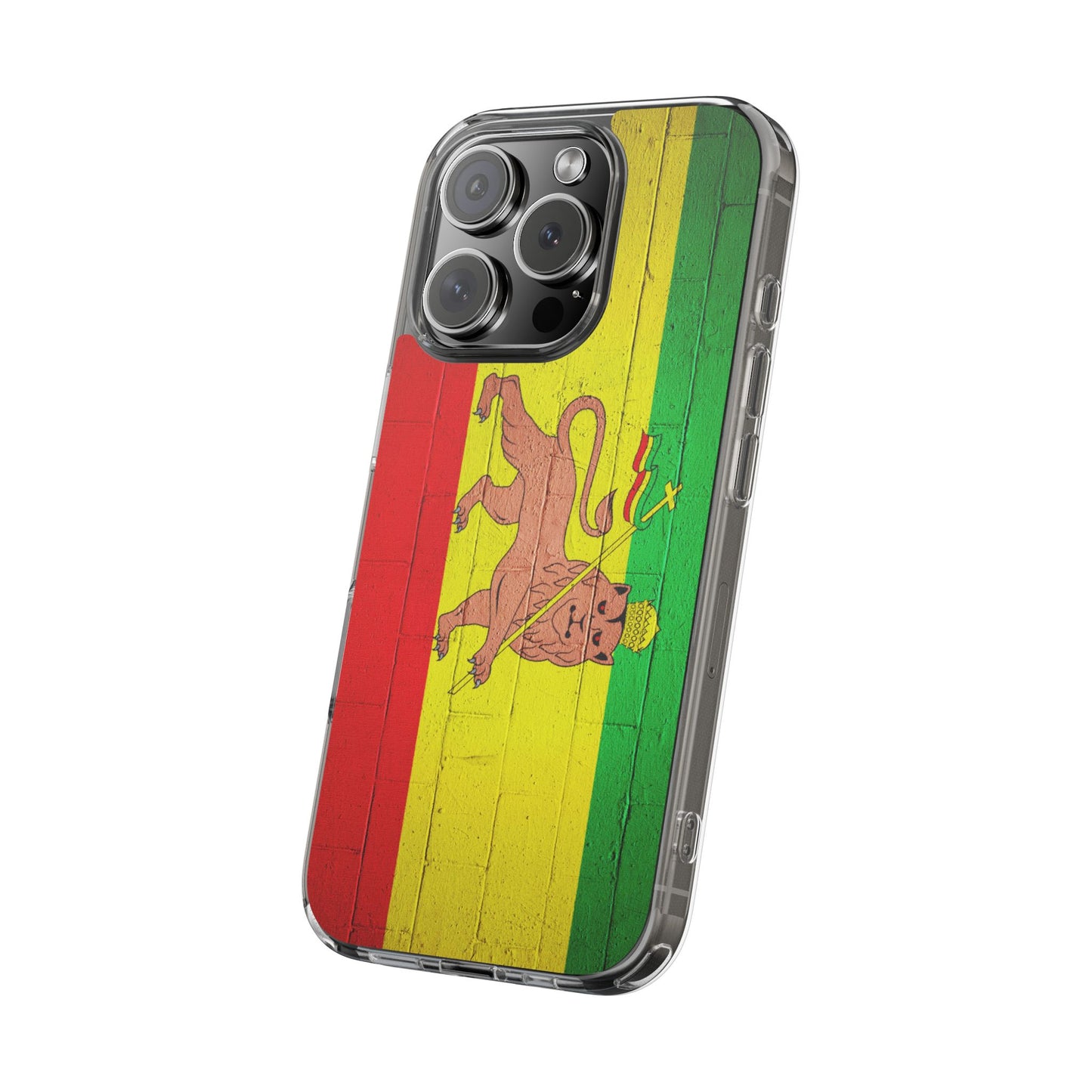 Vibrant Rastafarian Flag Phone Case, Impact-Resistant Cover, Customizable Gift for Music Lovers, iPhone and Samsung