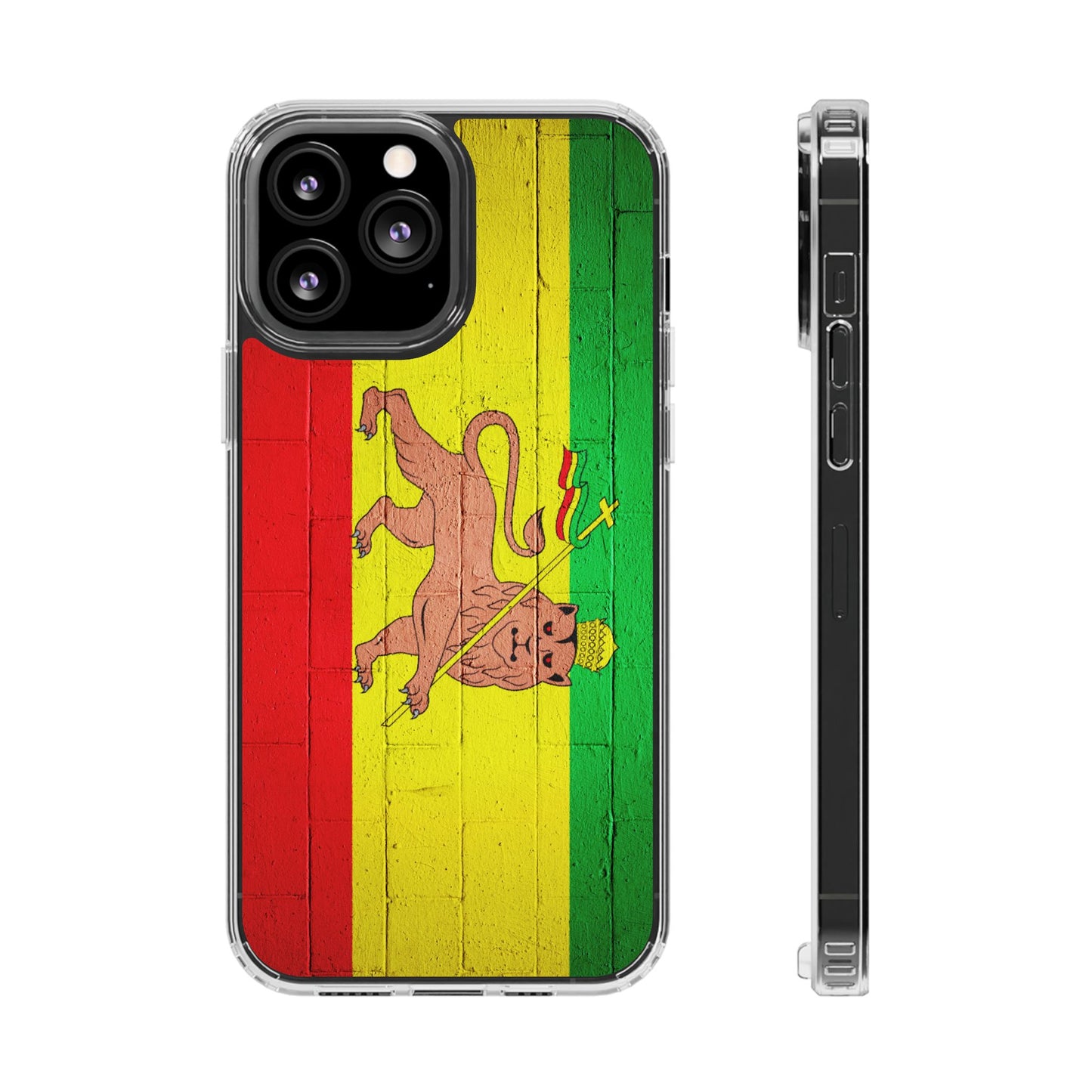 Vibrant Rastafarian Flag Phone Case, Impact-Resistant Cover, Customizable Gift for Music Lovers, iPhone and Samsung