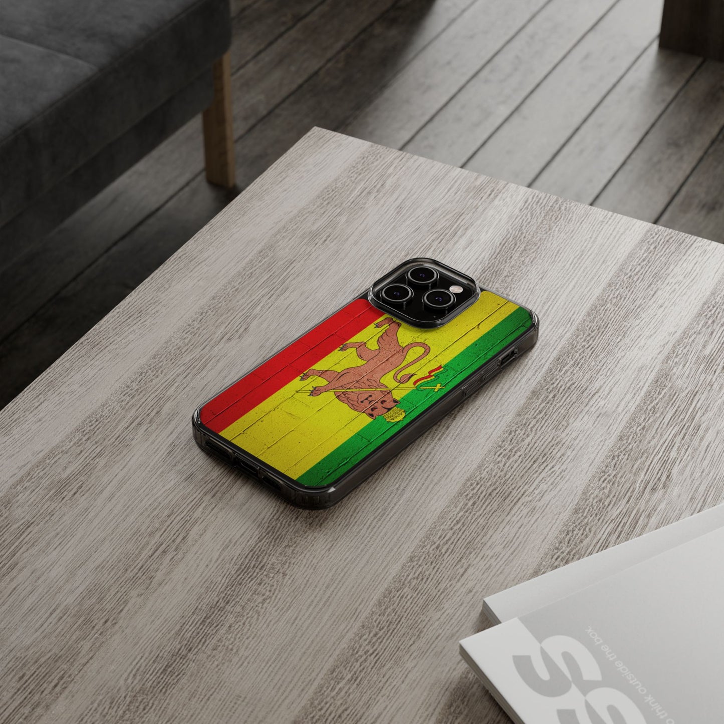 Vibrant Rastafarian Flag Phone Case, Impact-Resistant Cover, Customizable Gift for Music Lovers, iPhone and Samsung