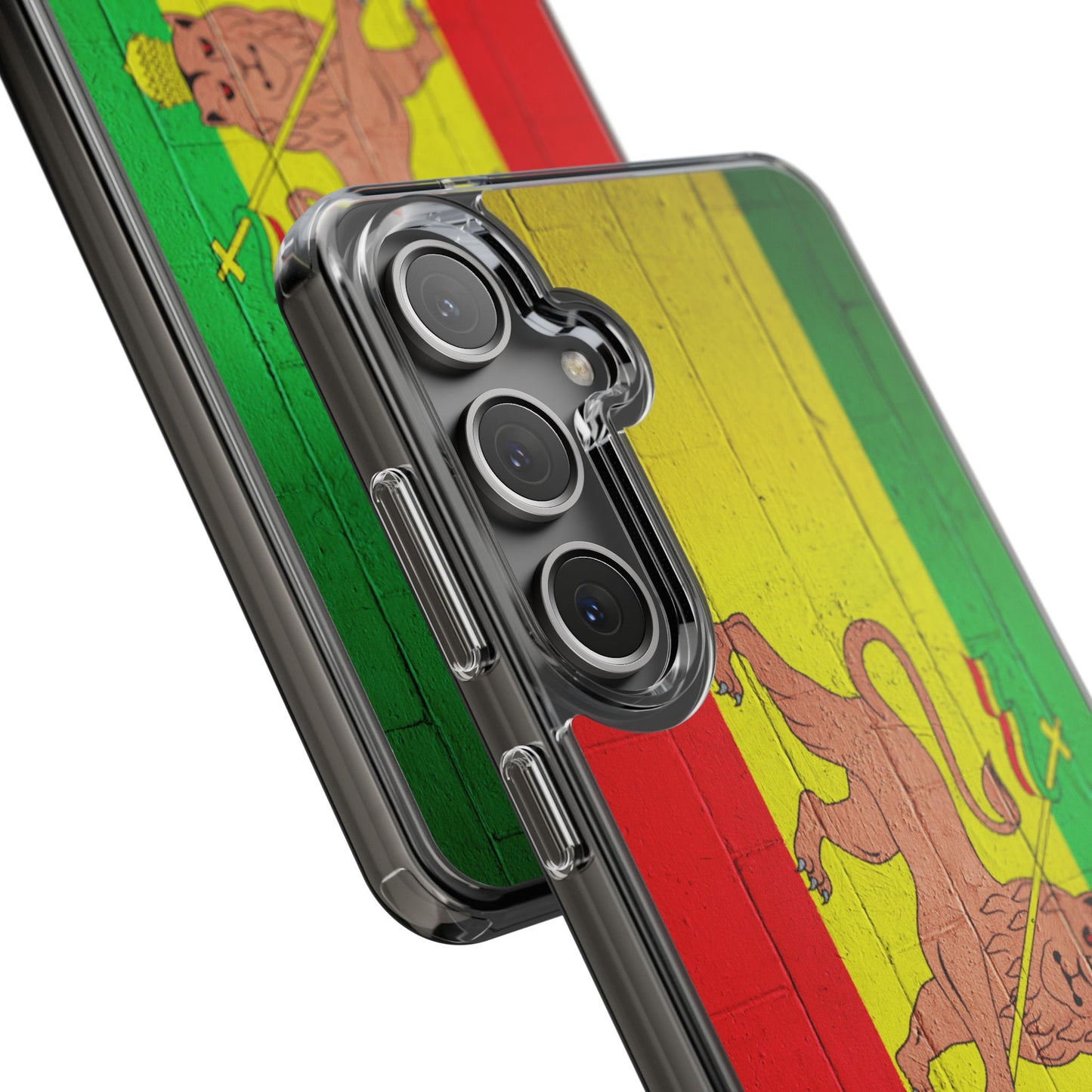 Vibrant Rastafarian Flag Phone Case, Impact-Resistant Cover, Customizable Gift for Music Lovers, iPhone and Samsung