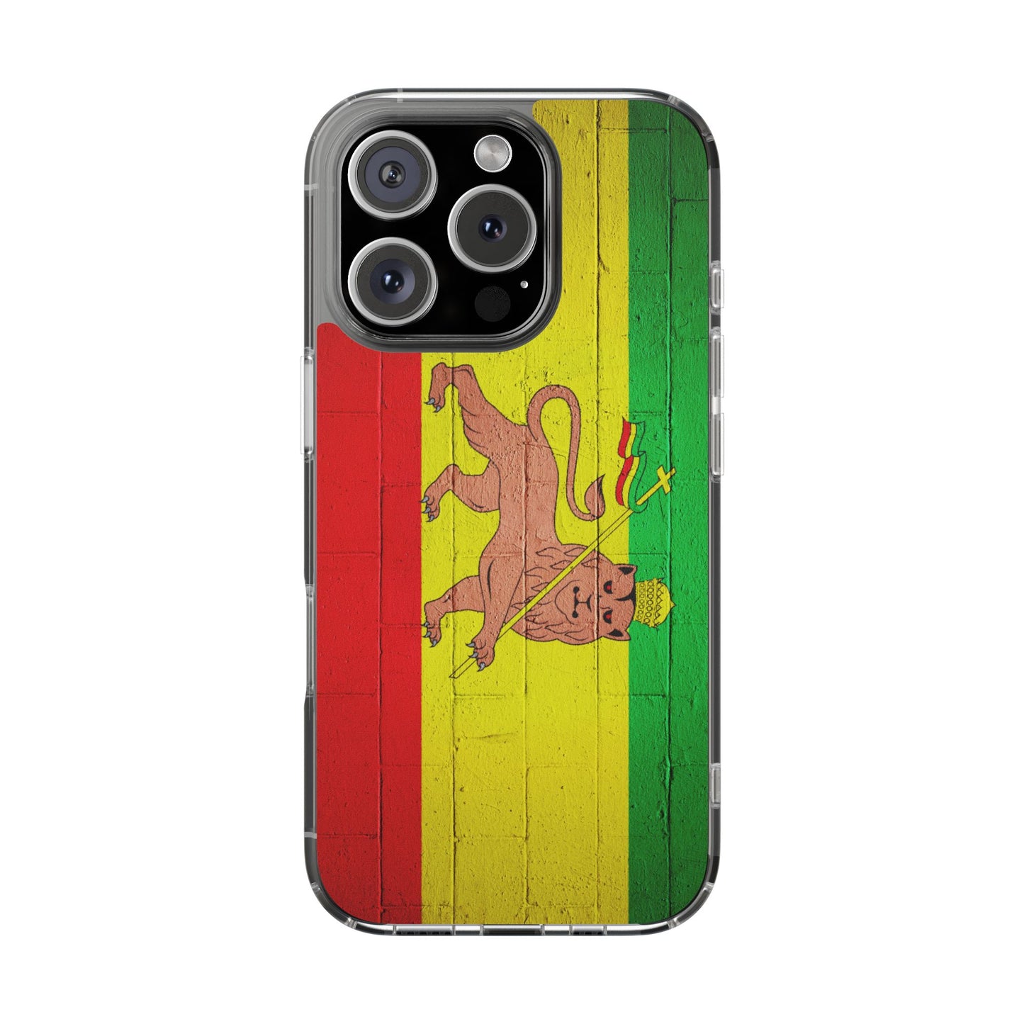 Vibrant Rastafarian Flag Phone Case, Impact-Resistant Cover, Customizable Gift for Music Lovers, iPhone and Samsung