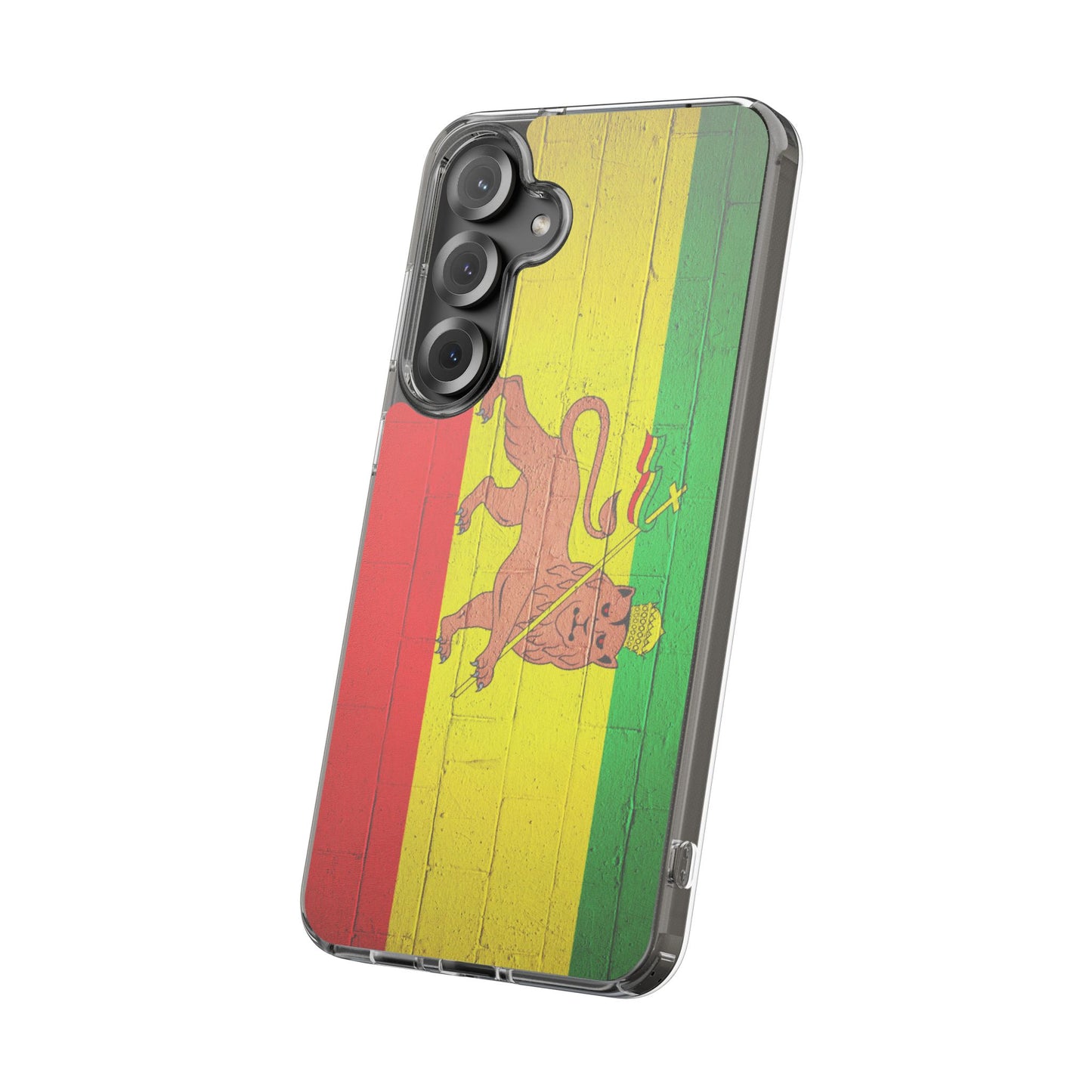 Vibrant Rastafarian Flag Phone Case, Impact-Resistant Cover, Customizable Gift for Music Lovers, iPhone and Samsung
