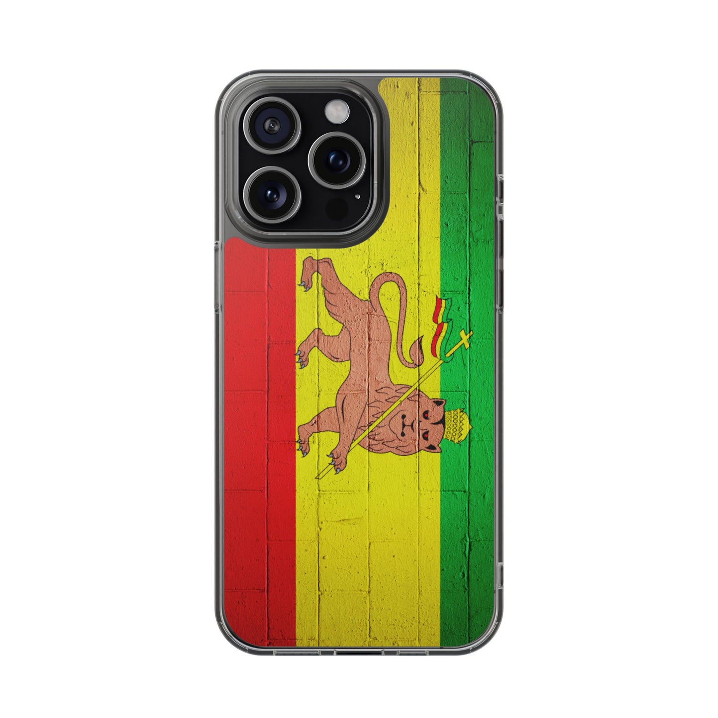 Vibrant Rastafarian Flag Phone Case, Impact-Resistant Cover, Customizable Gift for Music Lovers, iPhone and Samsung