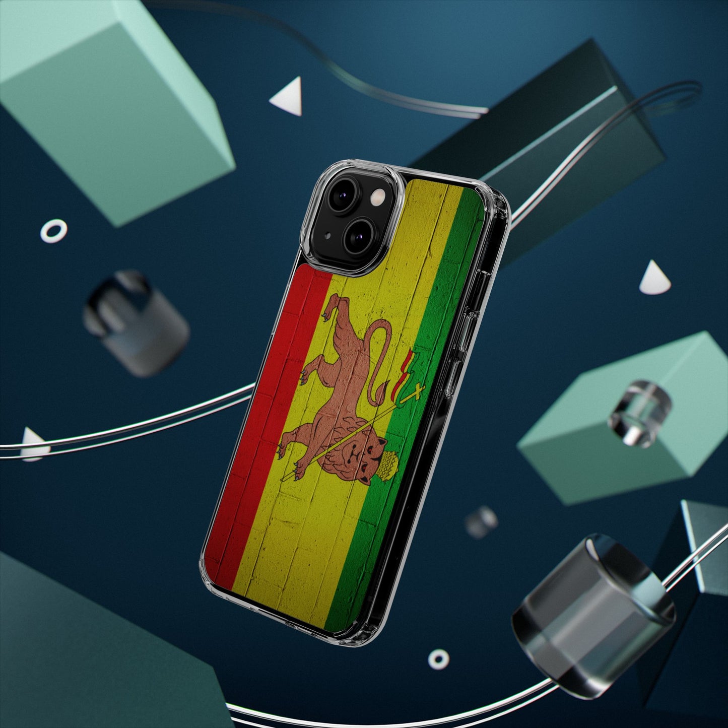 Vibrant Rastafarian Flag Phone Case, Impact-Resistant Cover, Customizable Gift for Music Lovers, iPhone and Samsung