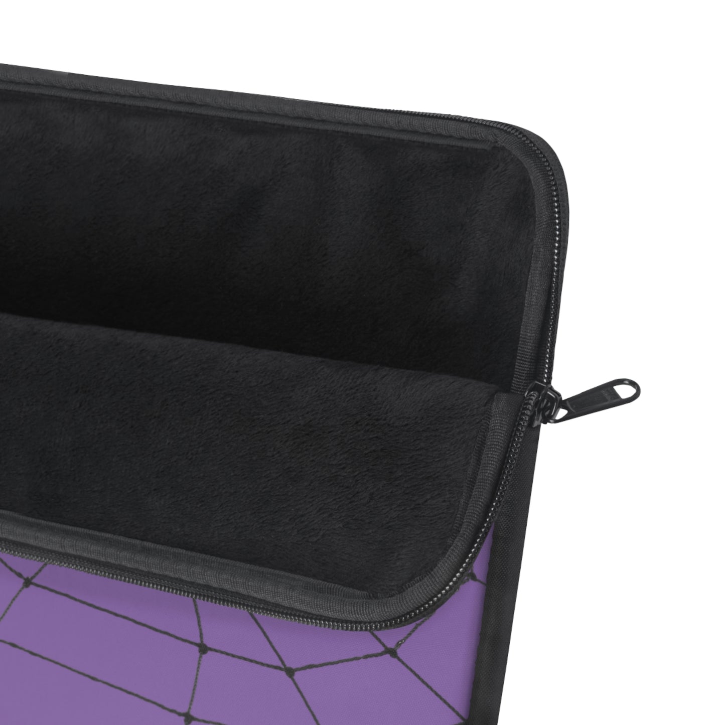 Spider in Web on Light Purple Laptop Sleeve | Unique Laptop Case for Teens, Gift for Artists, Computer Sleeve, Geeky Tech Accessories