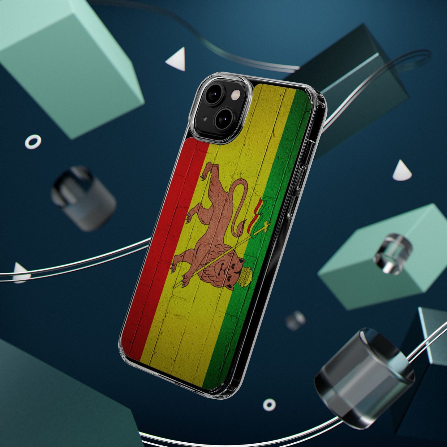Vibrant Rastafarian Flag Phone Case, Impact-Resistant Cover, Customizable Gift for Music Lovers, iPhone and Samsung