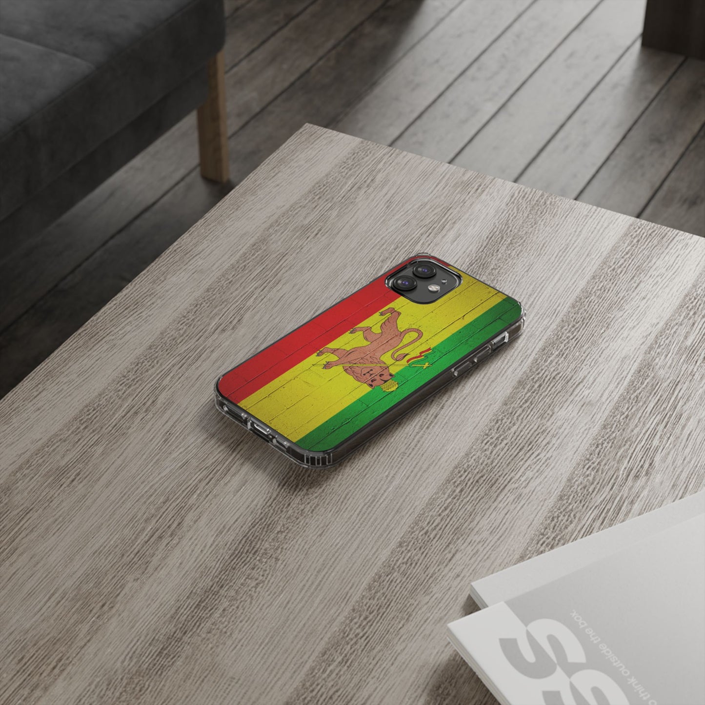 Vibrant Rastafarian Flag Phone Case, Impact-Resistant Cover, Customizable Gift for Music Lovers, iPhone and Samsung