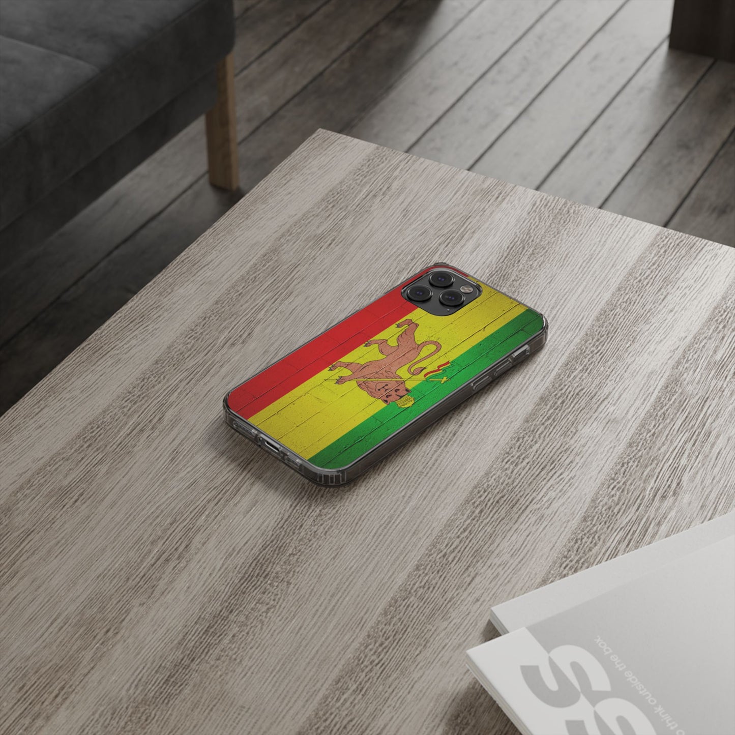 Vibrant Rastafarian Flag Phone Case, Impact-Resistant Cover, Customizable Gift for Music Lovers, iPhone and Samsung