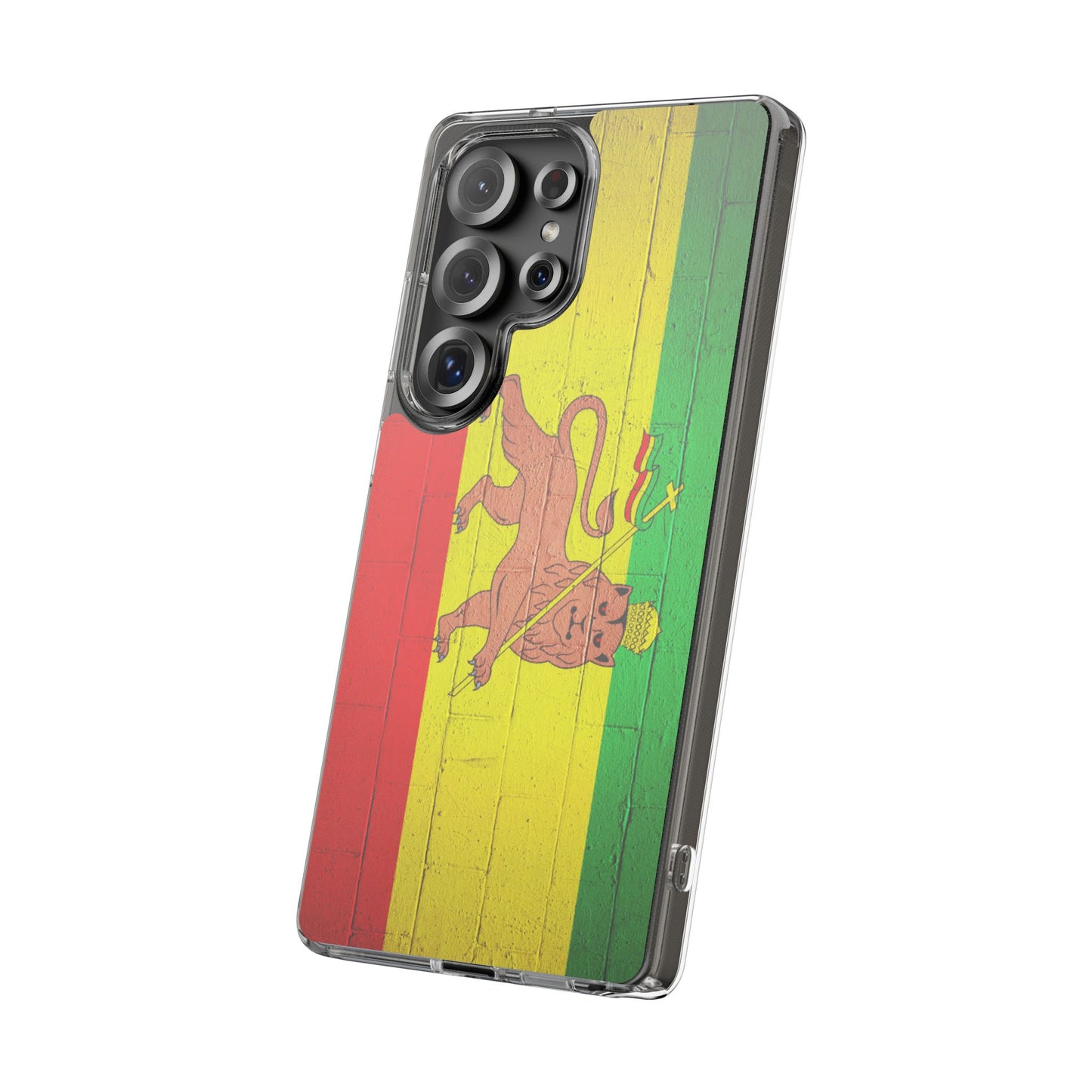 Vibrant Rastafarian Flag Phone Case, Impact-Resistant Cover, Customizable Gift for Music Lovers, iPhone and Samsung