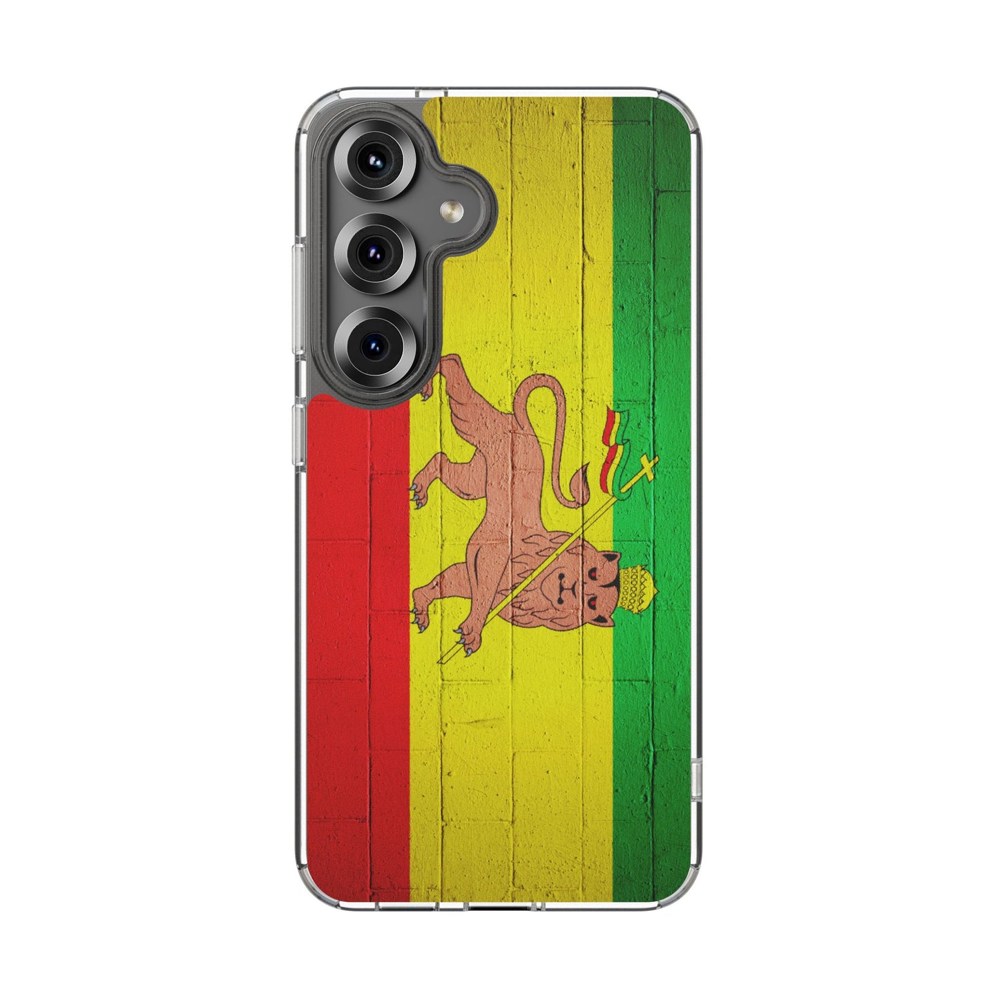 Vibrant Rastafarian Flag Phone Case, Impact-Resistant Cover, Customizable Gift for Music Lovers, iPhone and Samsung