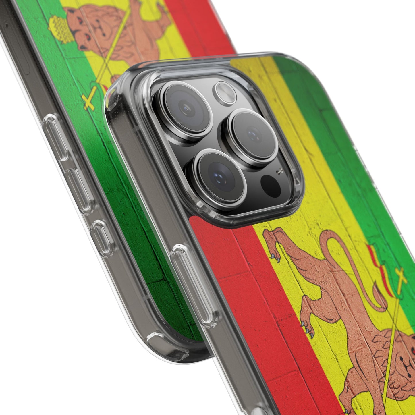 Vibrant Rastafarian Flag Phone Case, Impact-Resistant Cover, Customizable Gift for Music Lovers, iPhone and Samsung