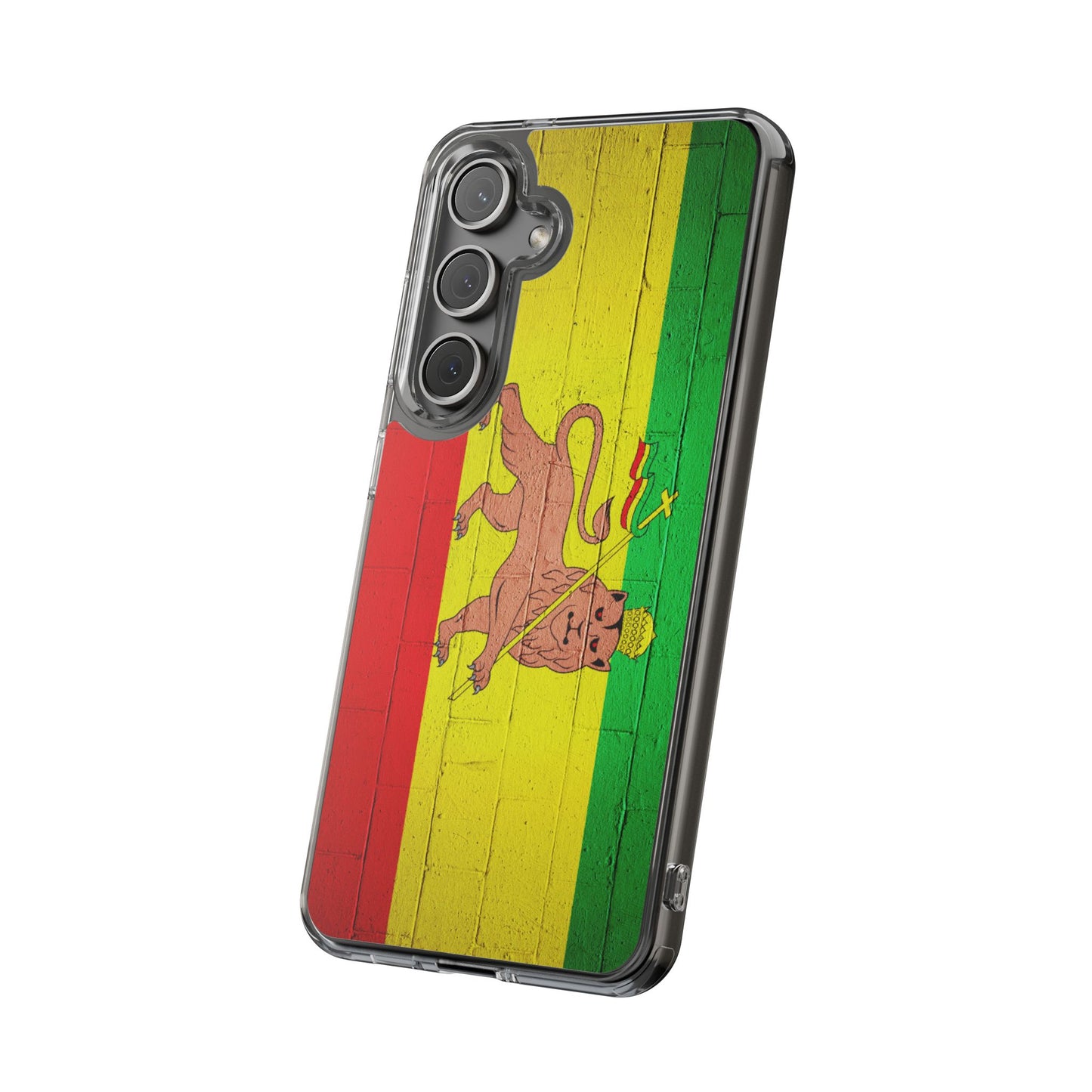 Vibrant Rastafarian Flag Phone Case, Impact-Resistant Cover, Customizable Gift for Music Lovers, iPhone and Samsung