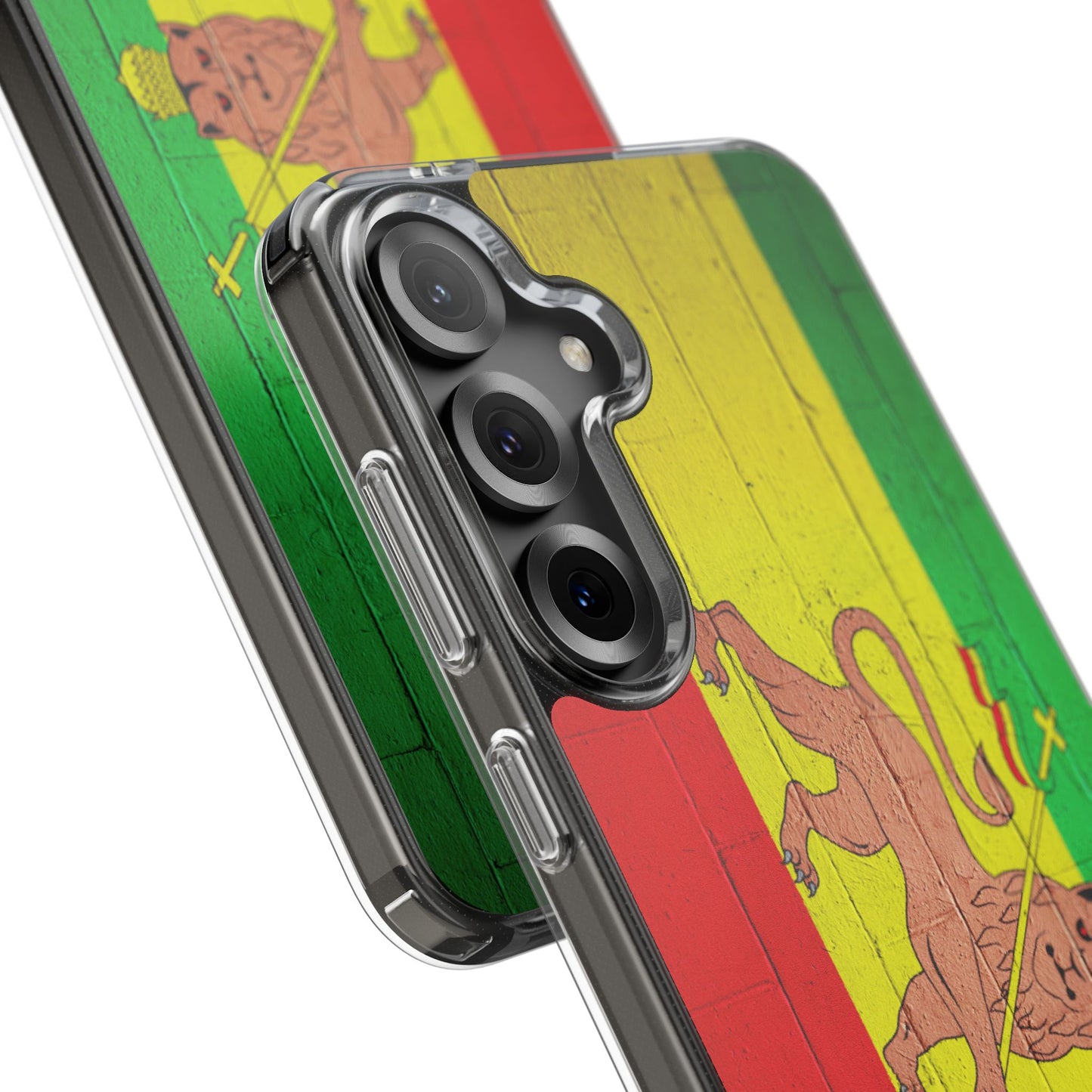 Vibrant Rastafarian Flag Phone Case, Impact-Resistant Cover, Customizable Gift for Music Lovers, iPhone and Samsung