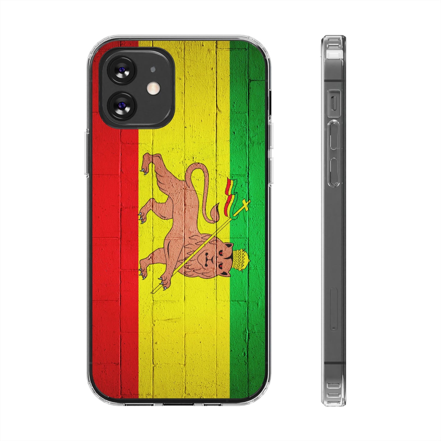Vibrant Rastafarian Flag Phone Case, Impact-Resistant Cover, Customizable Gift for Music Lovers, iPhone and Samsung