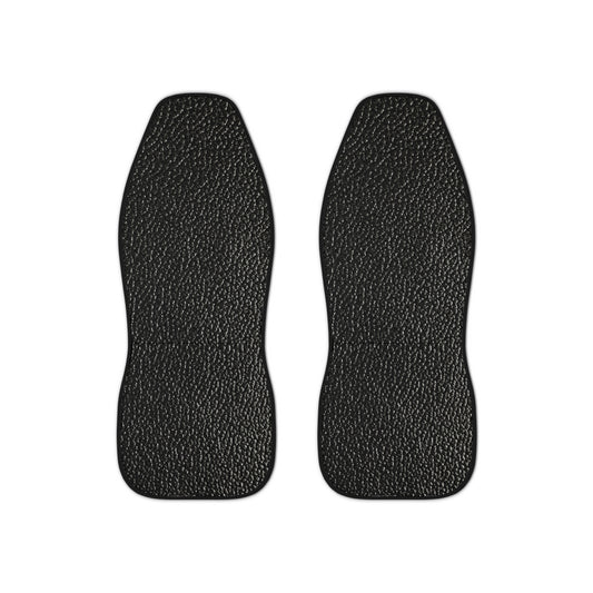 Stylish Car Seat Covers | Black Leather Look Auto Accessories | Custom Fit, Durable, Unique Design for Car Enthusiasts, Perfect for Gifting
