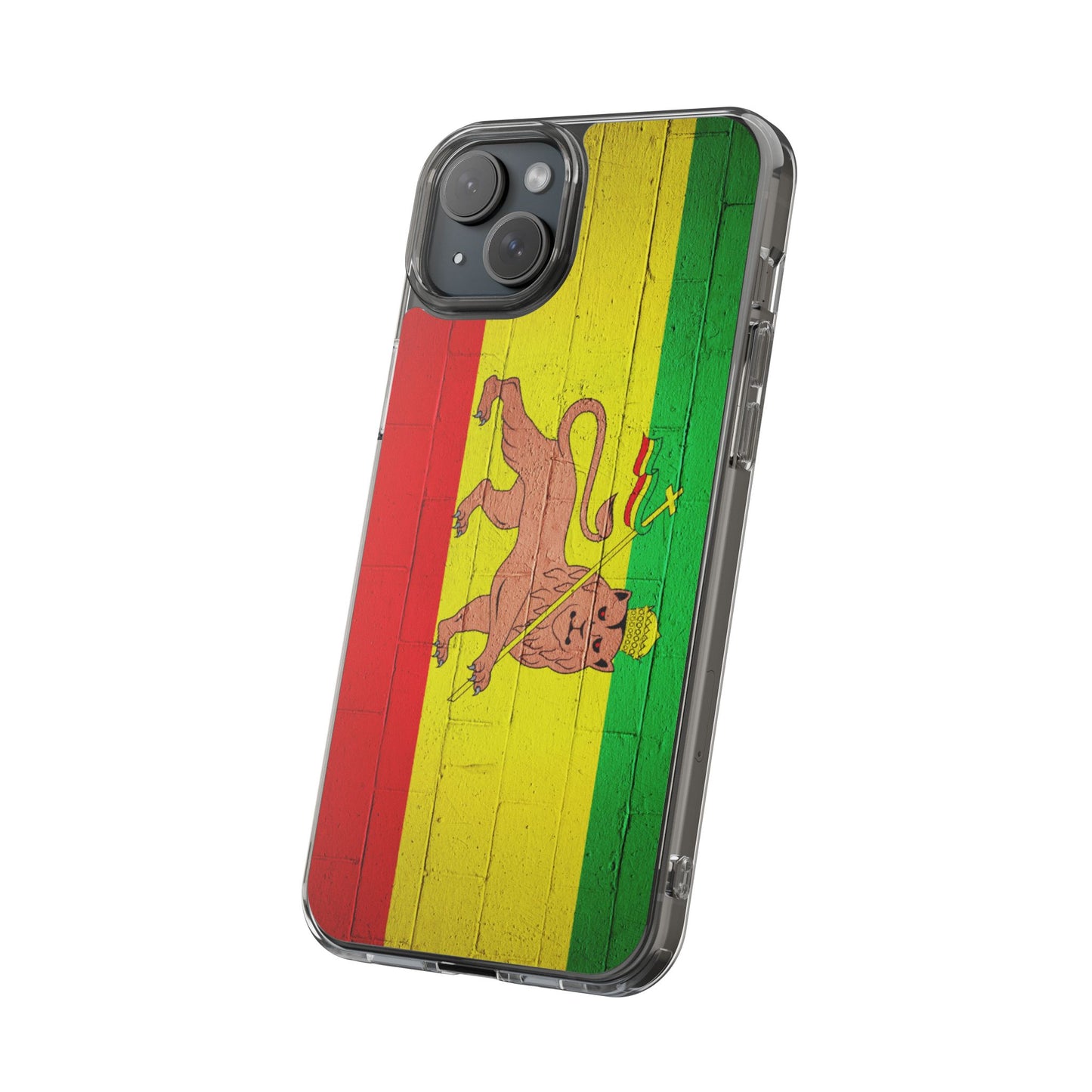 Vibrant Rastafarian Flag Phone Case, Impact-Resistant Cover, Customizable Gift for Music Lovers, iPhone and Samsung