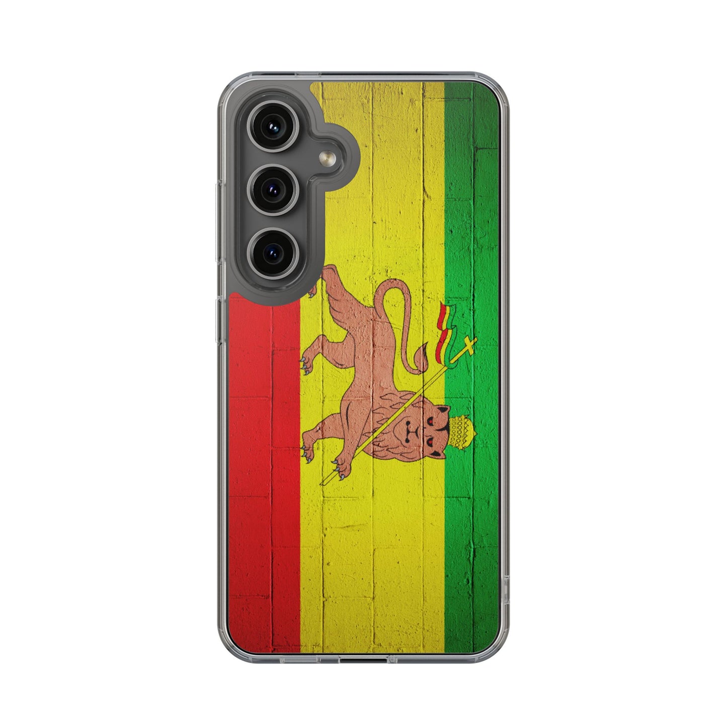 Vibrant Rastafarian Flag Phone Case, Impact-Resistant Cover, Customizable Gift for Music Lovers, iPhone and Samsung
