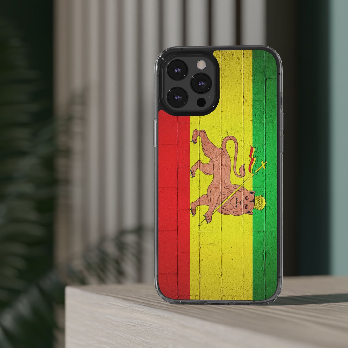 Vibrant Rastafarian Flag Phone Case, Impact-Resistant Cover, Customizable Gift for Music Lovers, iPhone and Samsung