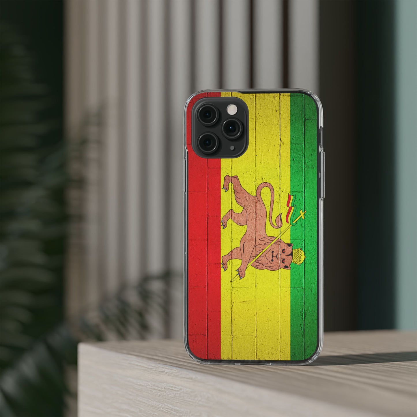Vibrant Rastafarian Flag Phone Case, Impact-Resistant Cover, Customizable Gift for Music Lovers, iPhone and Samsung