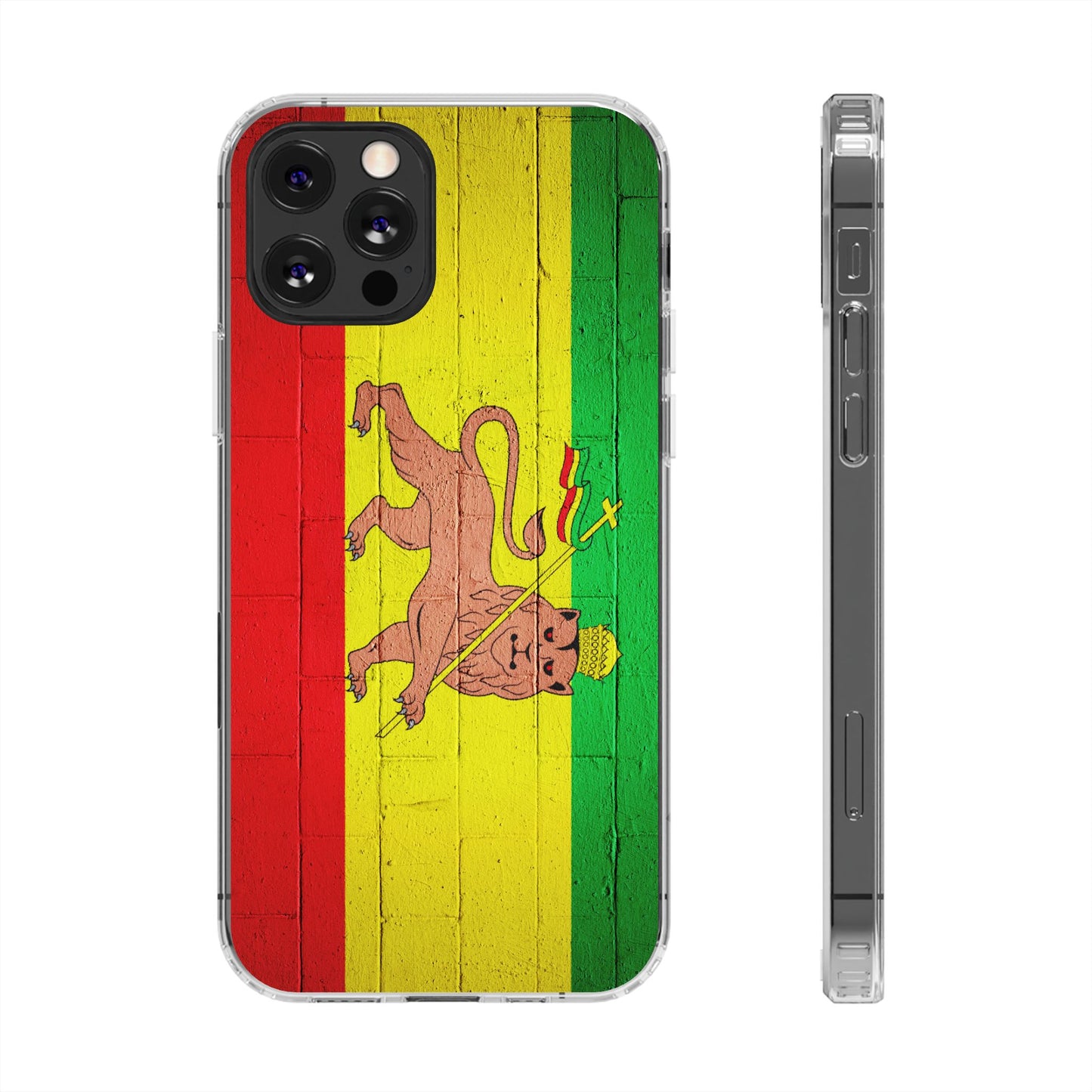 Vibrant Rastafarian Flag Phone Case, Impact-Resistant Cover, Customizable Gift for Music Lovers, iPhone and Samsung