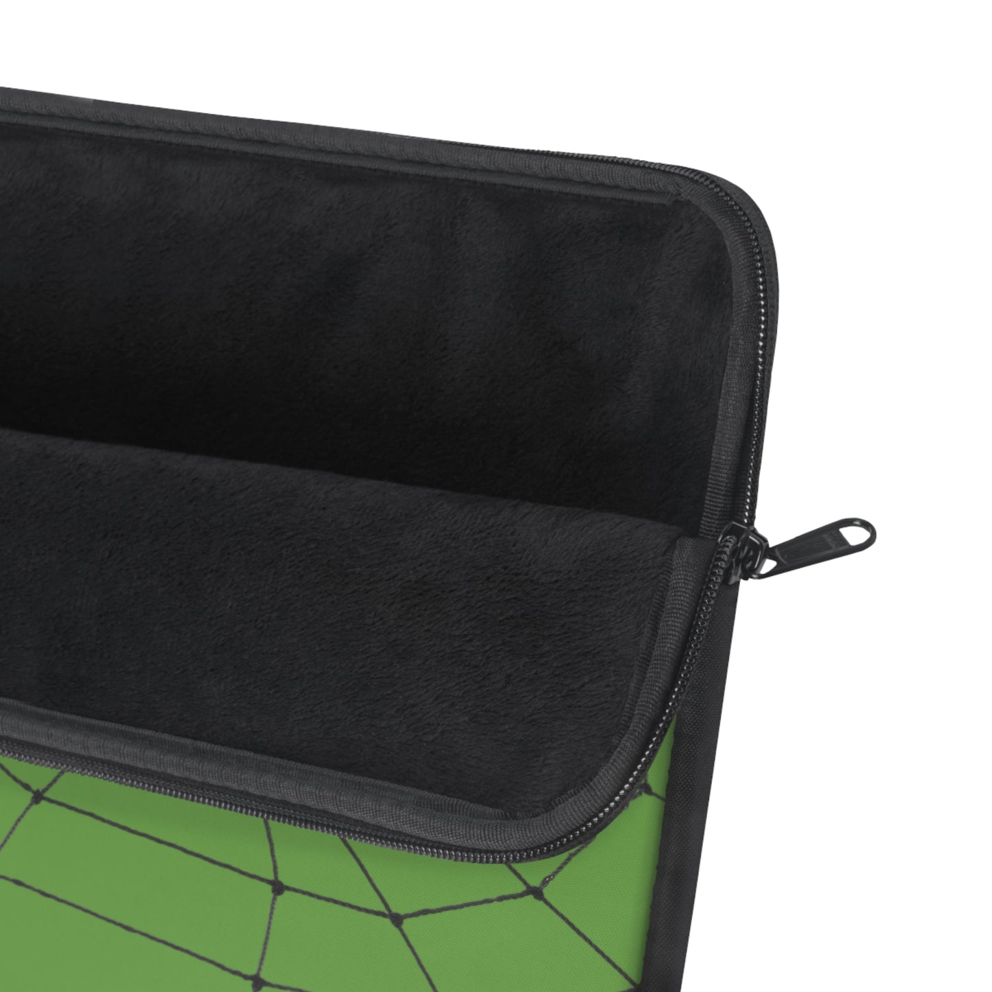 Spider in Web on Green Laptop Sleeve | Unique Laptop Case for Teens, Gift for Artists, Computer Sleeve, Geeky Tech Accessories