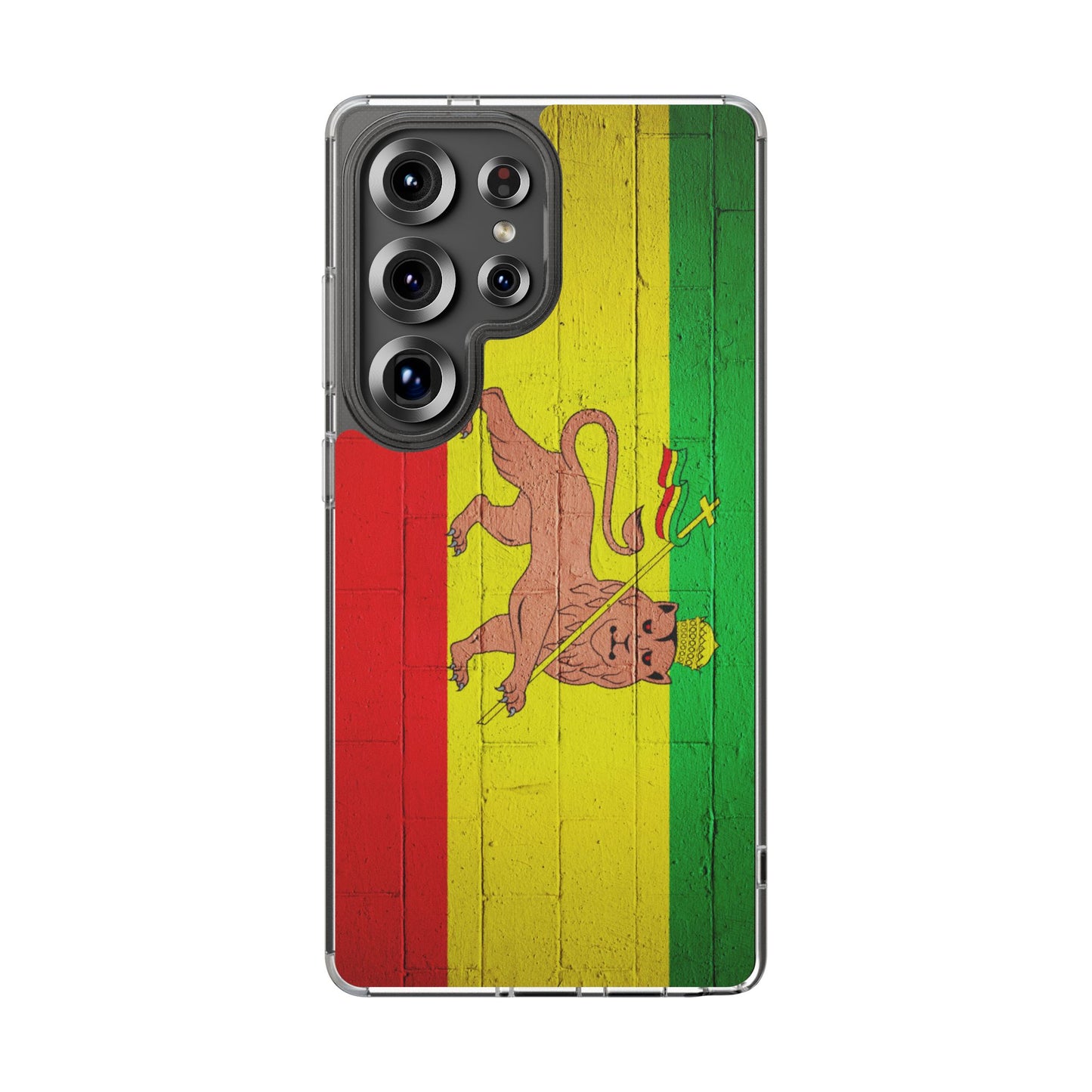 Vibrant Rastafarian Flag Phone Case, Impact-Resistant Cover, Customizable Gift for Music Lovers, iPhone and Samsung