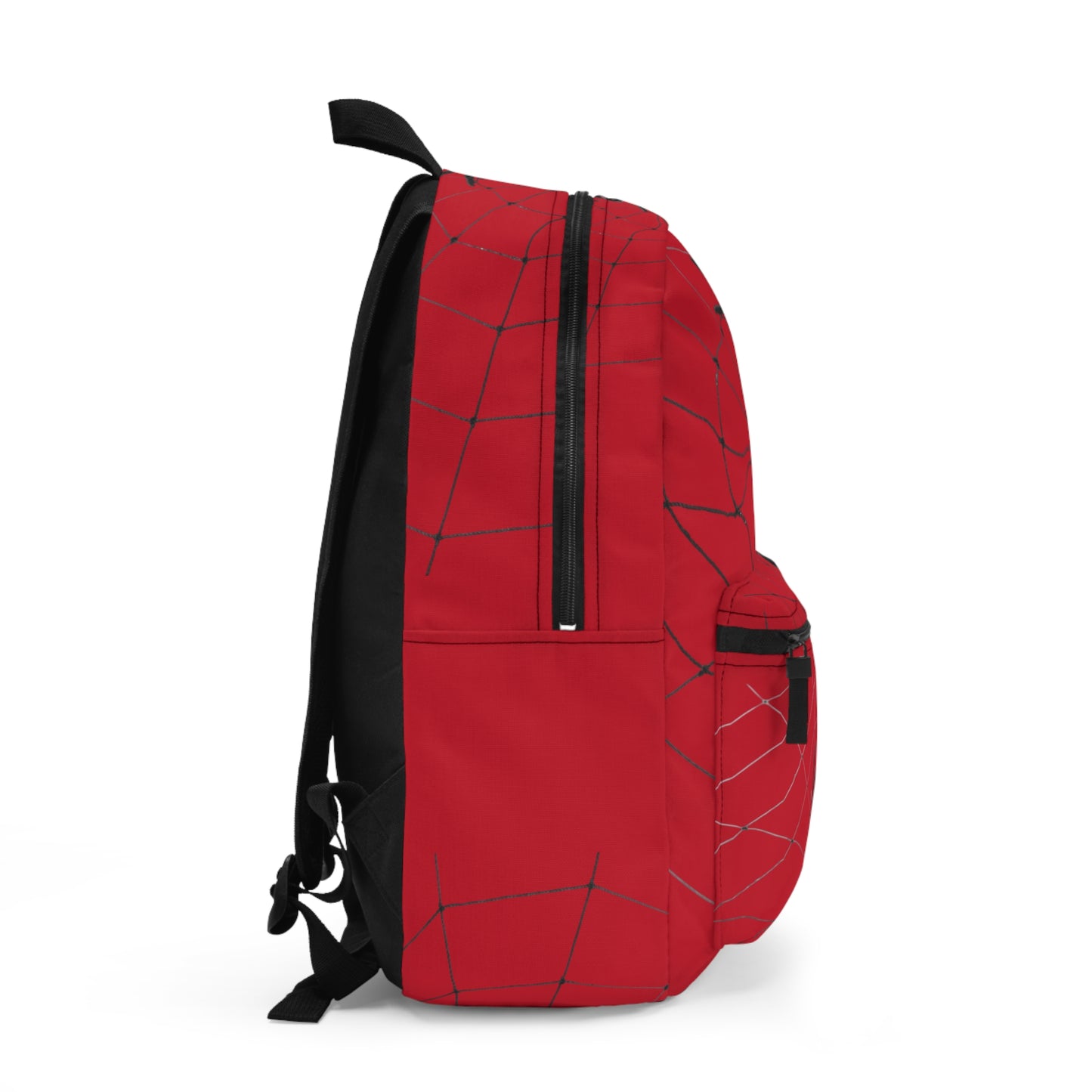 Spider Web on Dark Red Backpack, Stylish Daypack for Spooky Season, Ideal for Halloween, School, and Travel, Trendy Gift for Kids and Teens