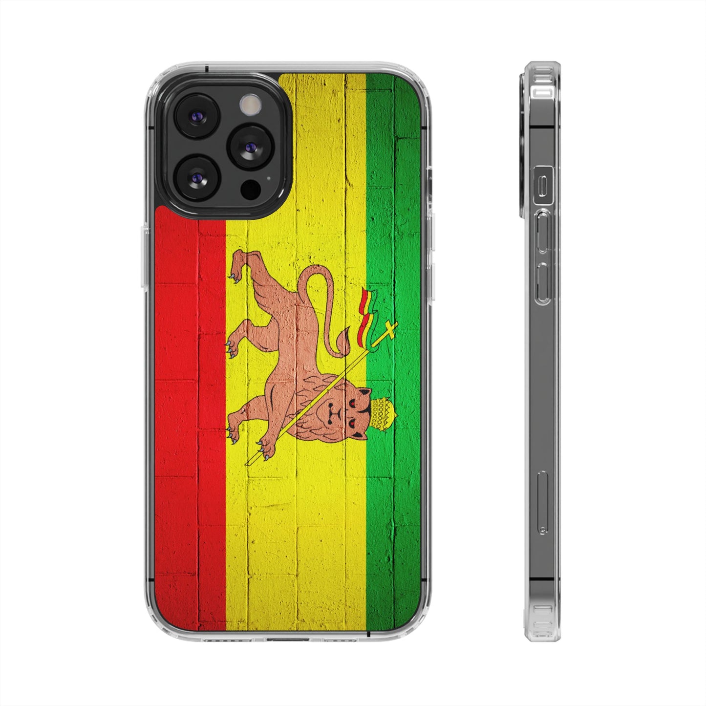 Vibrant Rastafarian Flag Phone Case, Impact-Resistant Cover, Customizable Gift for Music Lovers, iPhone and Samsung