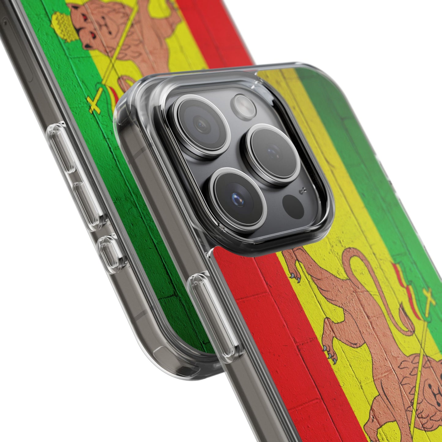Vibrant Rastafarian Flag Phone Case, Impact-Resistant Cover, Customizable Gift for Music Lovers, iPhone and Samsung
