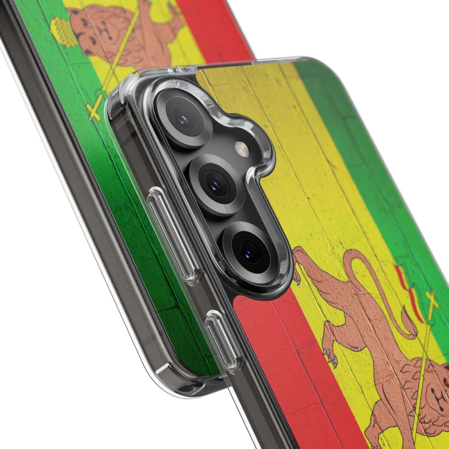 Vibrant Rastafarian Flag Phone Case, Impact-Resistant Cover, Customizable Gift for Music Lovers, iPhone and Samsung