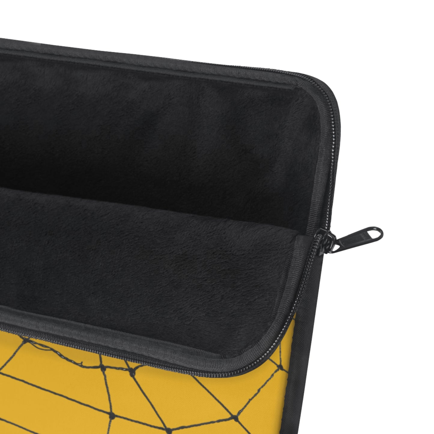 Spider in Web on Yellow Laptop Sleeve | Unique Laptop Case for Teens, Gift for Artists, Computer Sleeve, Geeky Tech Accessories