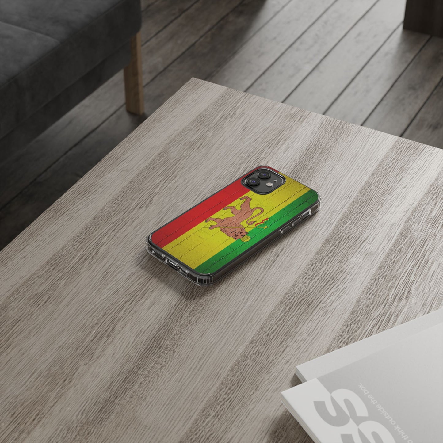Vibrant Rastafarian Flag Phone Case, Impact-Resistant Cover, Customizable Gift for Music Lovers, iPhone and Samsung