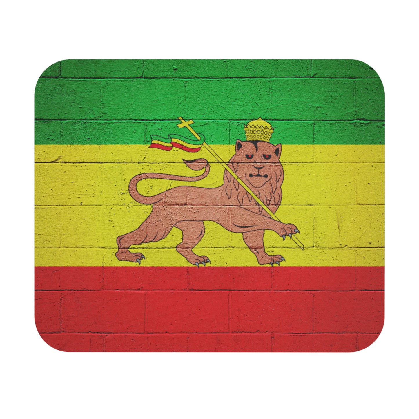 Rasta Lion Mouse Pad, Vibrant Desk Accessory, Gift for Music Lovers, Gaming Decor, Home Office Essentials