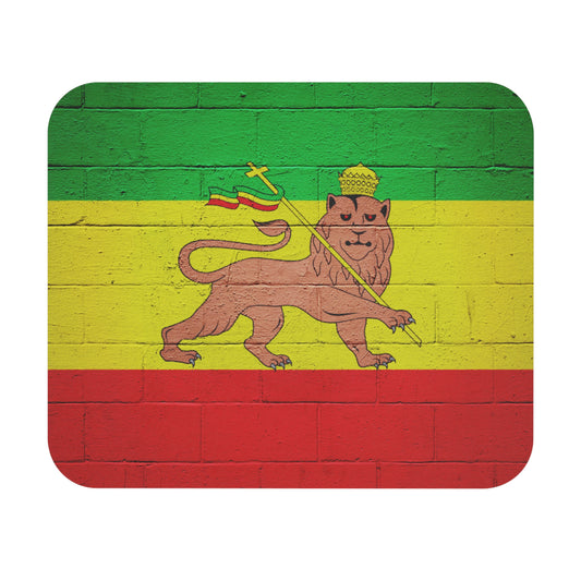 Rasta Lion Mouse Pad, Vibrant Desk Accessory, Gift for Music Lovers, Gaming Decor, Home Office Essentials