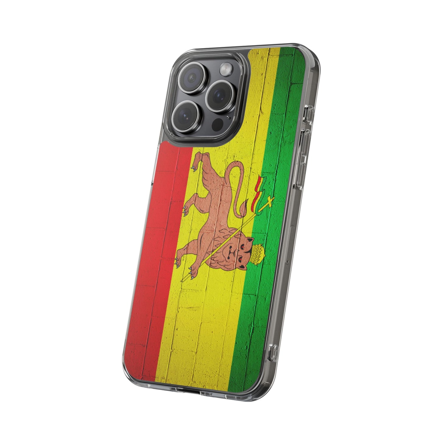 Vibrant Rastafarian Flag Phone Case, Impact-Resistant Cover, Customizable Gift for Music Lovers, iPhone and Samsung