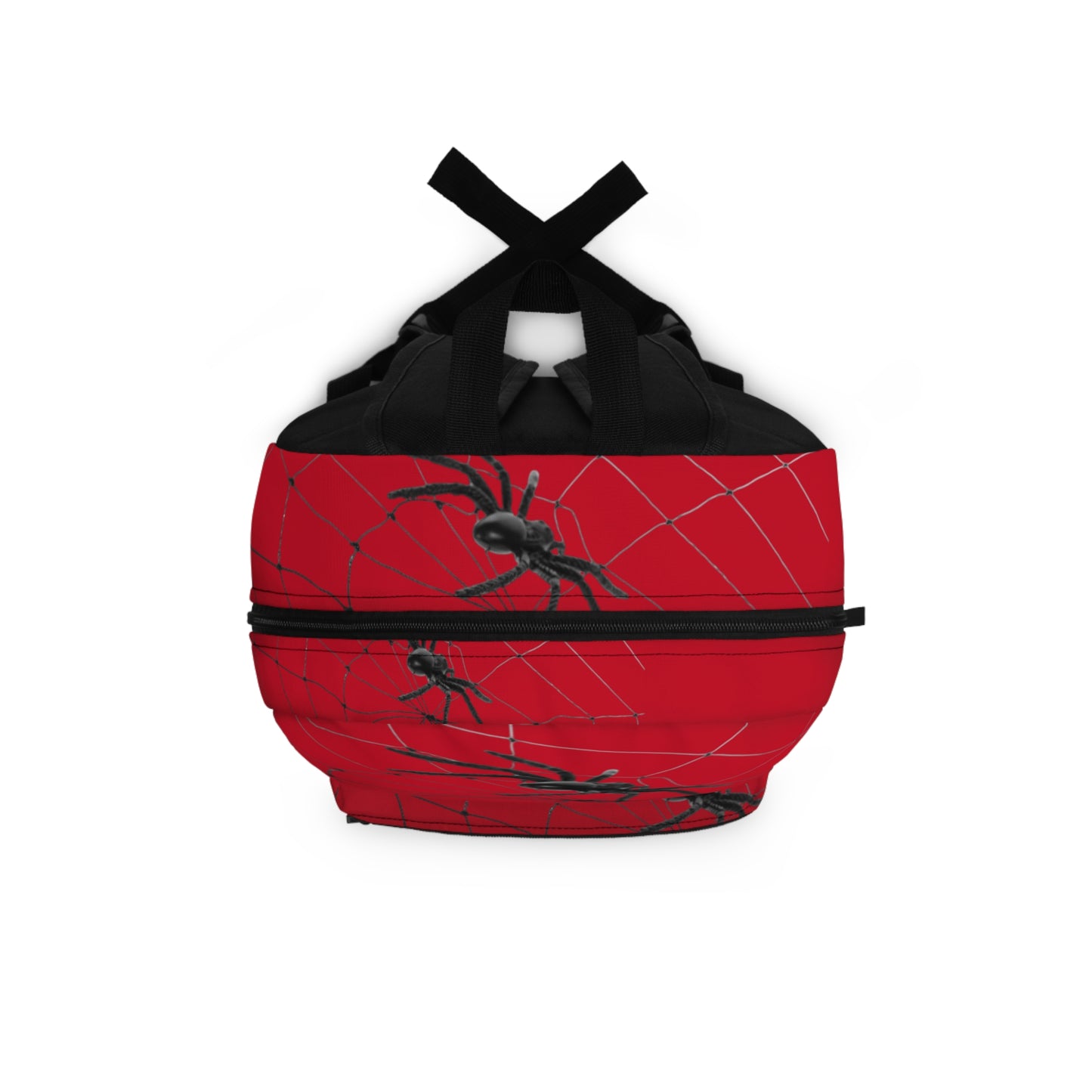 Spider Web on Dark Red Backpack, Stylish Daypack for Spooky Season, Ideal for Halloween, School, and Travel, Trendy Gift for Kids and Teens