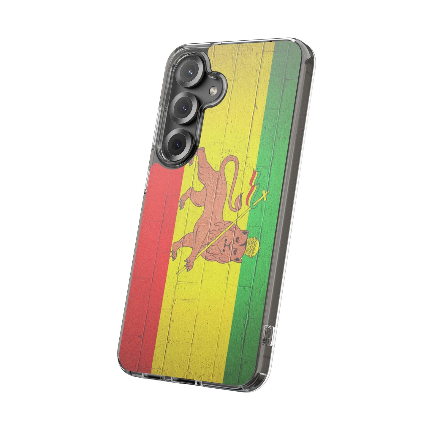 Vibrant Rastafarian Flag Phone Case, Impact-Resistant Cover, Customizable Gift for Music Lovers, iPhone and Samsung