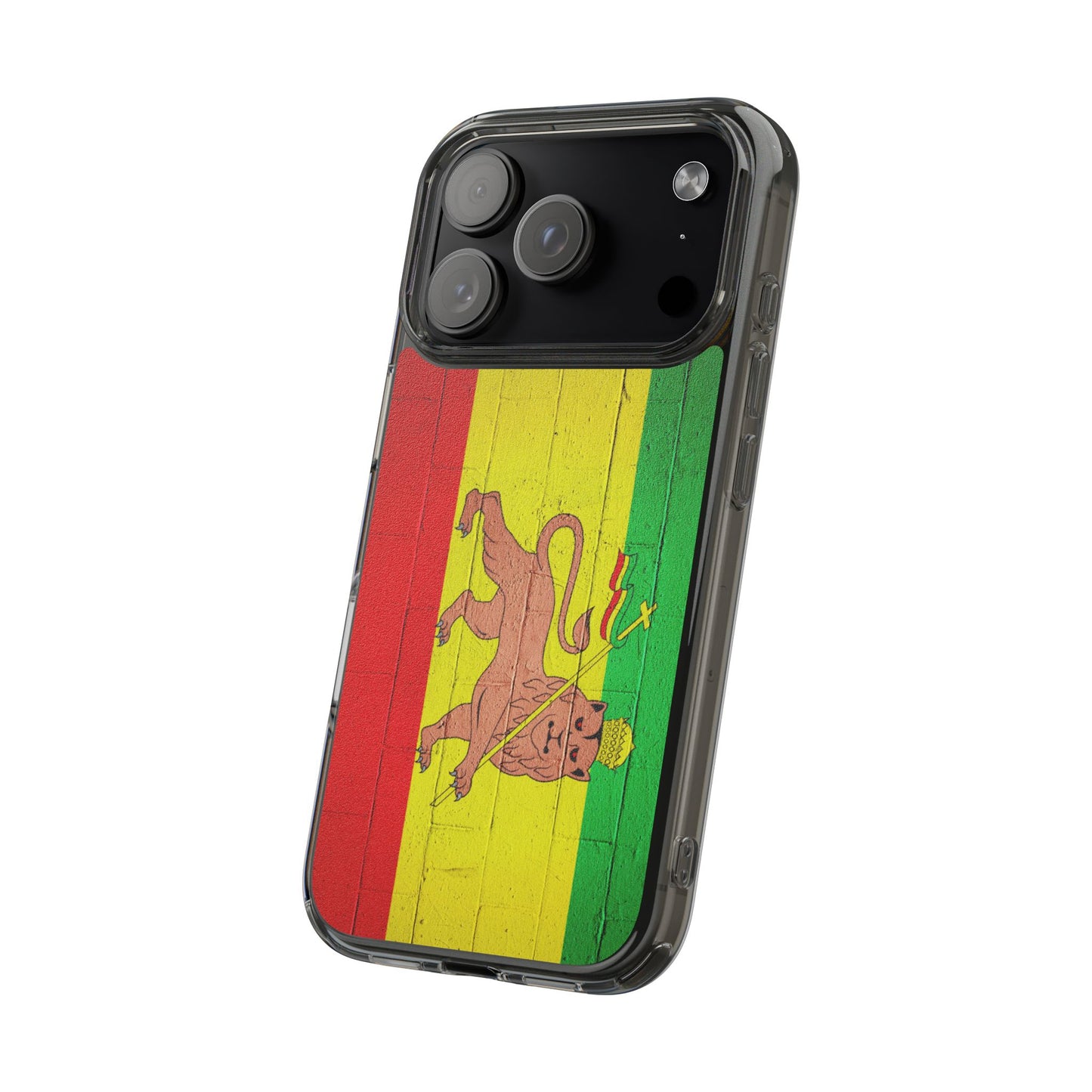 Vibrant Rastafarian Flag Phone Case, Impact-Resistant Cover, Customizable Gift for Music Lovers, iPhone and Samsung