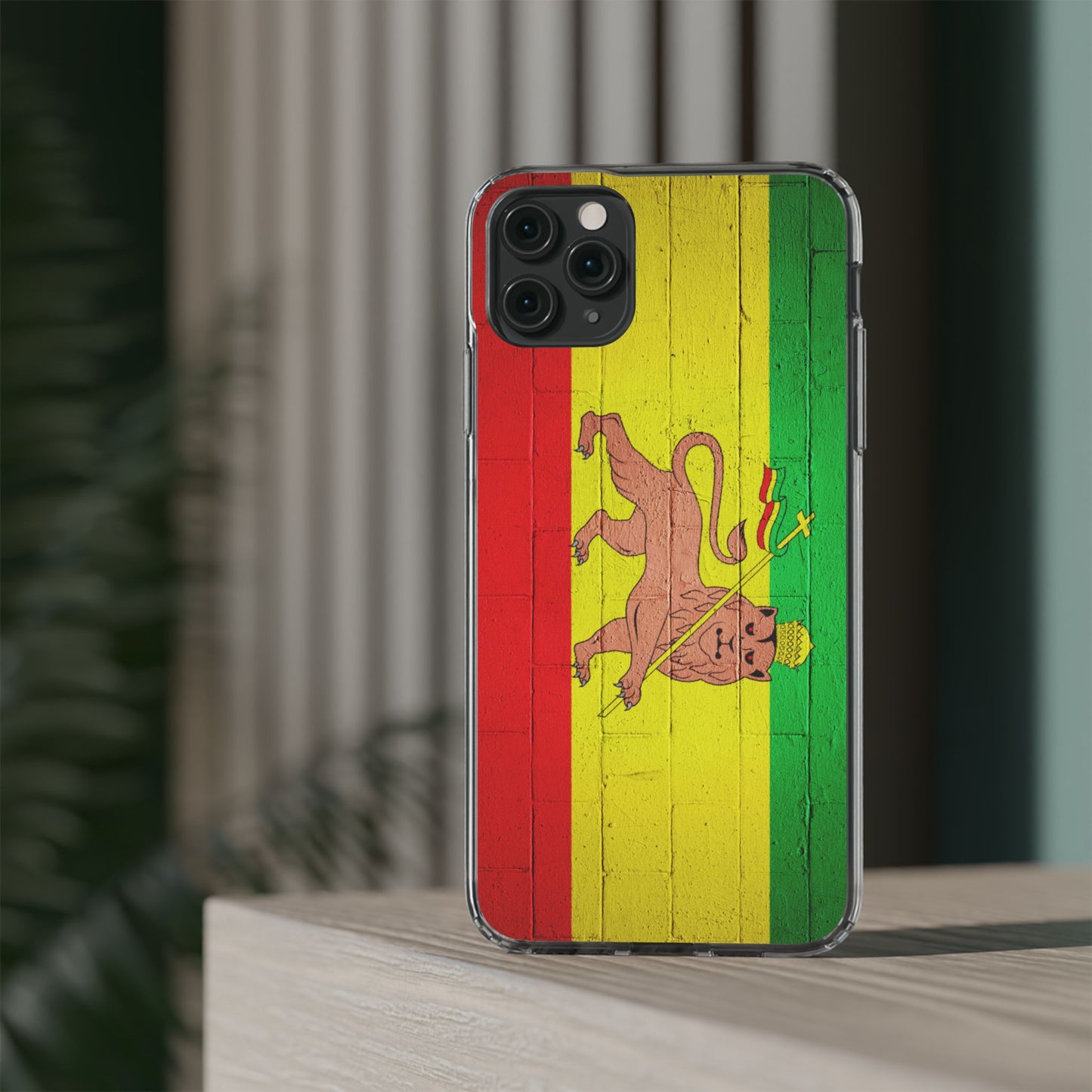 Vibrant Rastafarian Flag Phone Case, Impact-Resistant Cover, Customizable Gift for Music Lovers, iPhone and Samsung