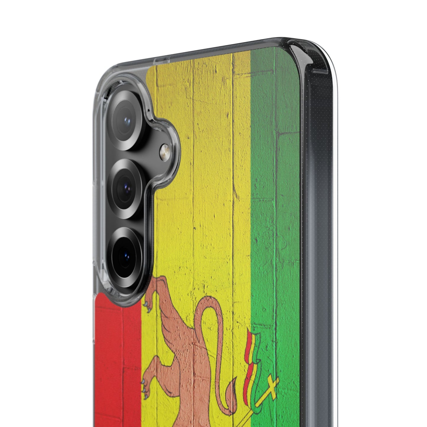 Vibrant Rastafarian Flag Phone Case, Impact-Resistant Cover, Customizable Gift for Music Lovers, iPhone and Samsung