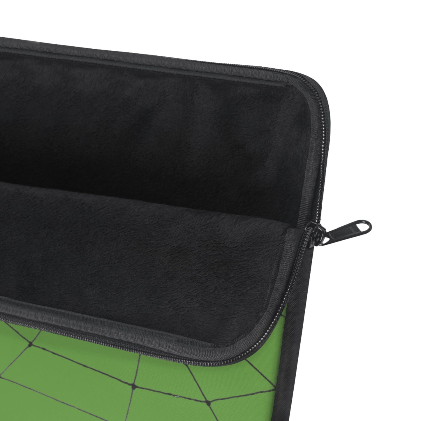 Spider in Web on Green Laptop Sleeve | Unique Laptop Case for Teens, Gift for Artists, Computer Sleeve, Geeky Tech Accessories