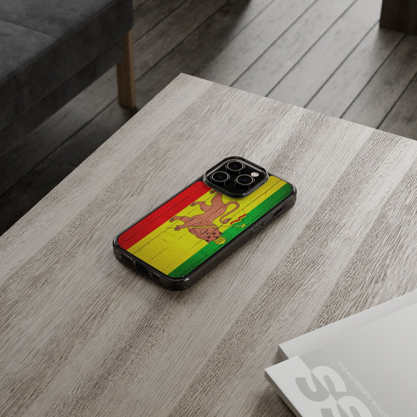 Vibrant Rastafarian Flag Phone Case, Impact-Resistant Cover, Customizable Gift for Music Lovers, iPhone and Samsung