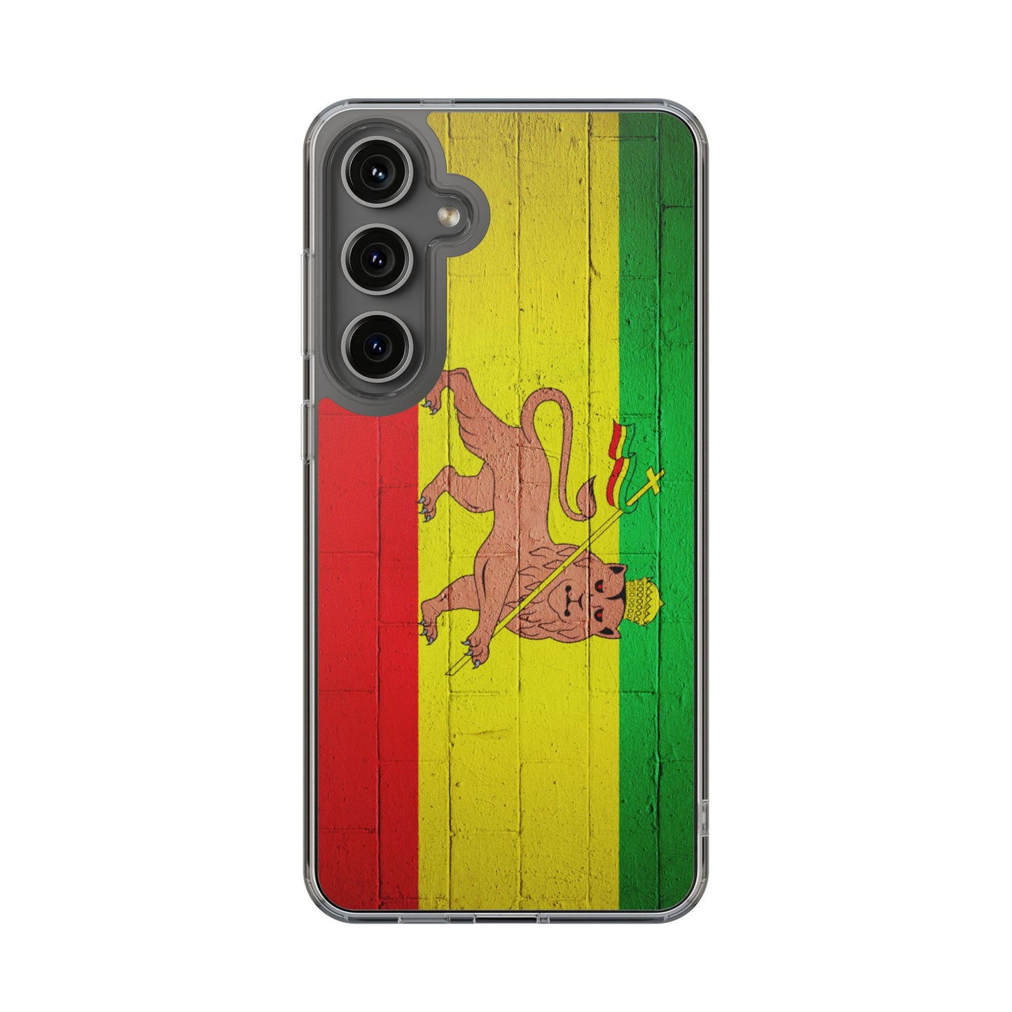 Vibrant Rastafarian Flag Phone Case, Impact-Resistant Cover, Customizable Gift for Music Lovers, iPhone and Samsung