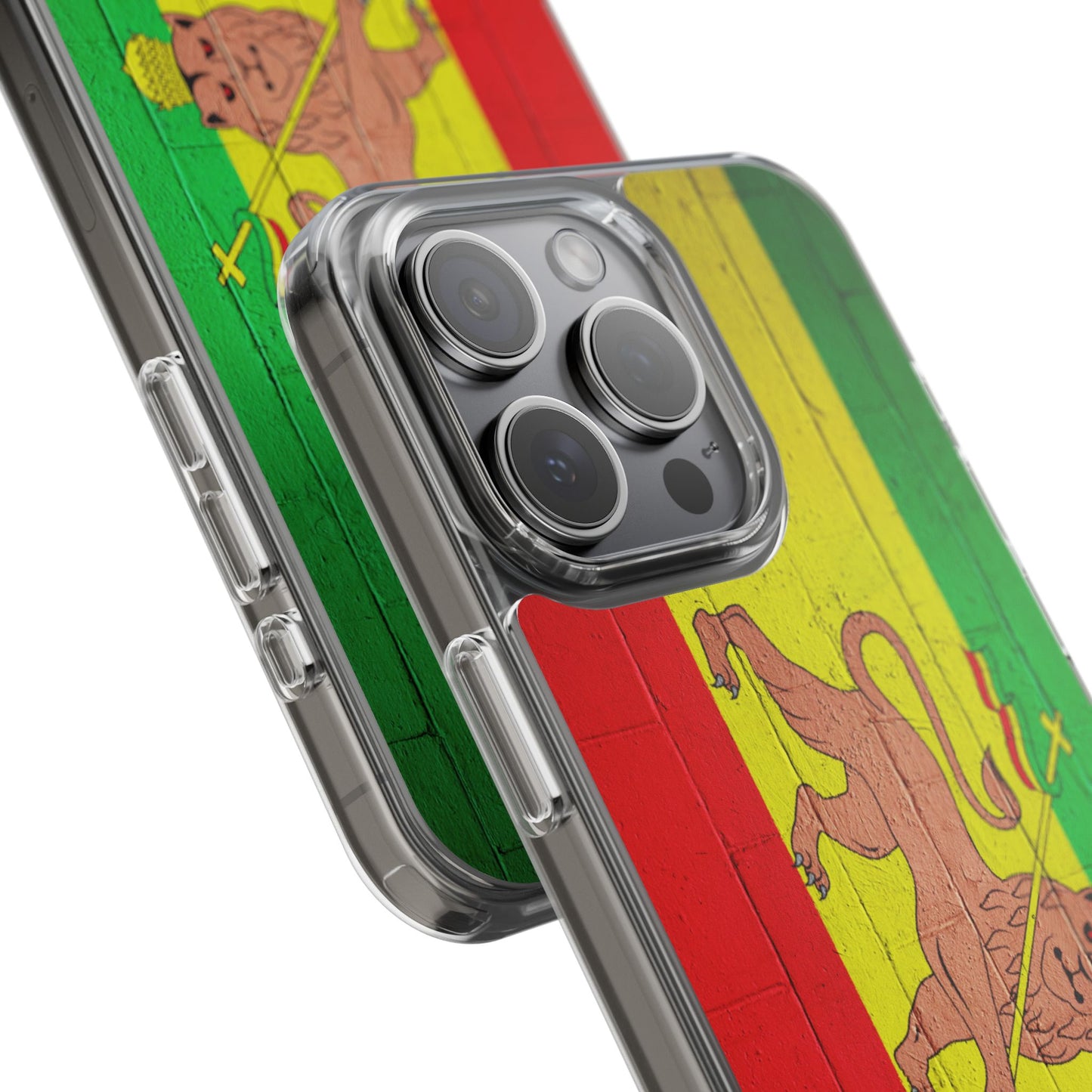 Vibrant Rastafarian Flag Phone Case, Impact-Resistant Cover, Customizable Gift for Music Lovers, iPhone and Samsung
