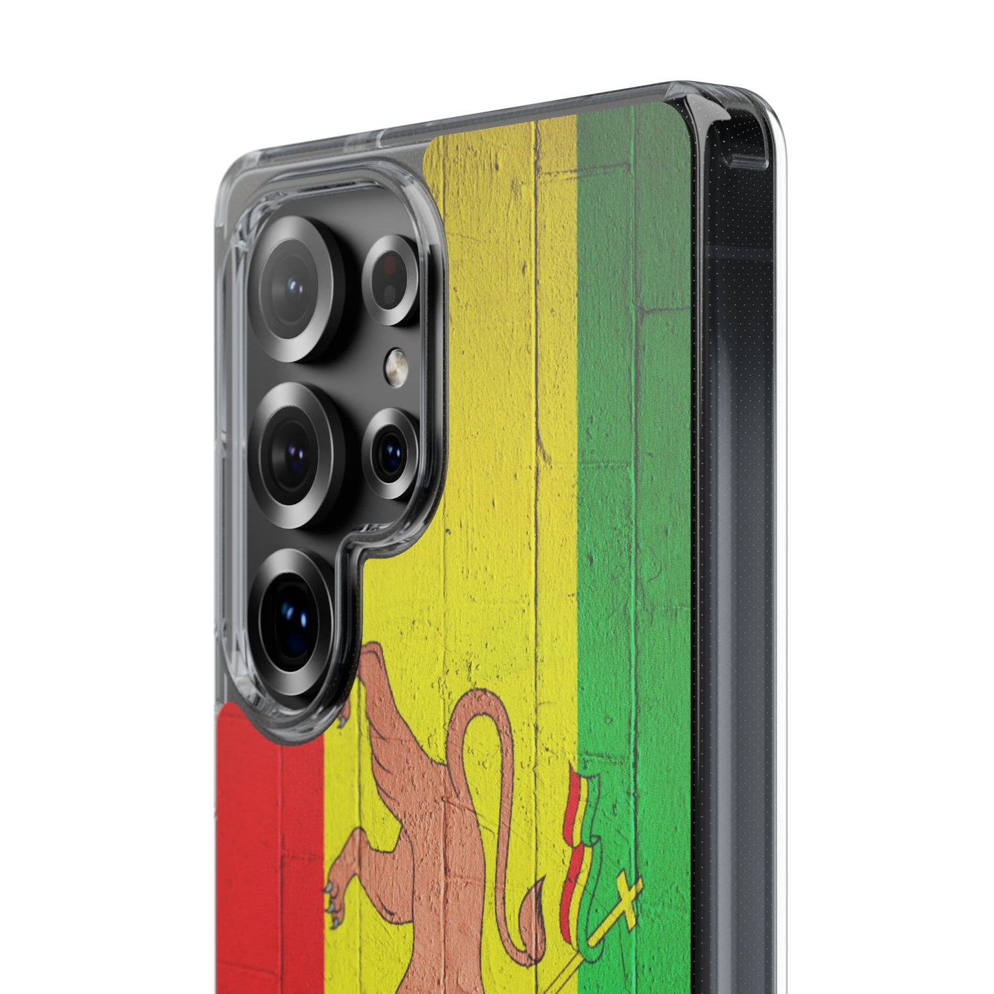 Vibrant Rastafarian Flag Phone Case, Impact-Resistant Cover, Customizable Gift for Music Lovers, iPhone and Samsung