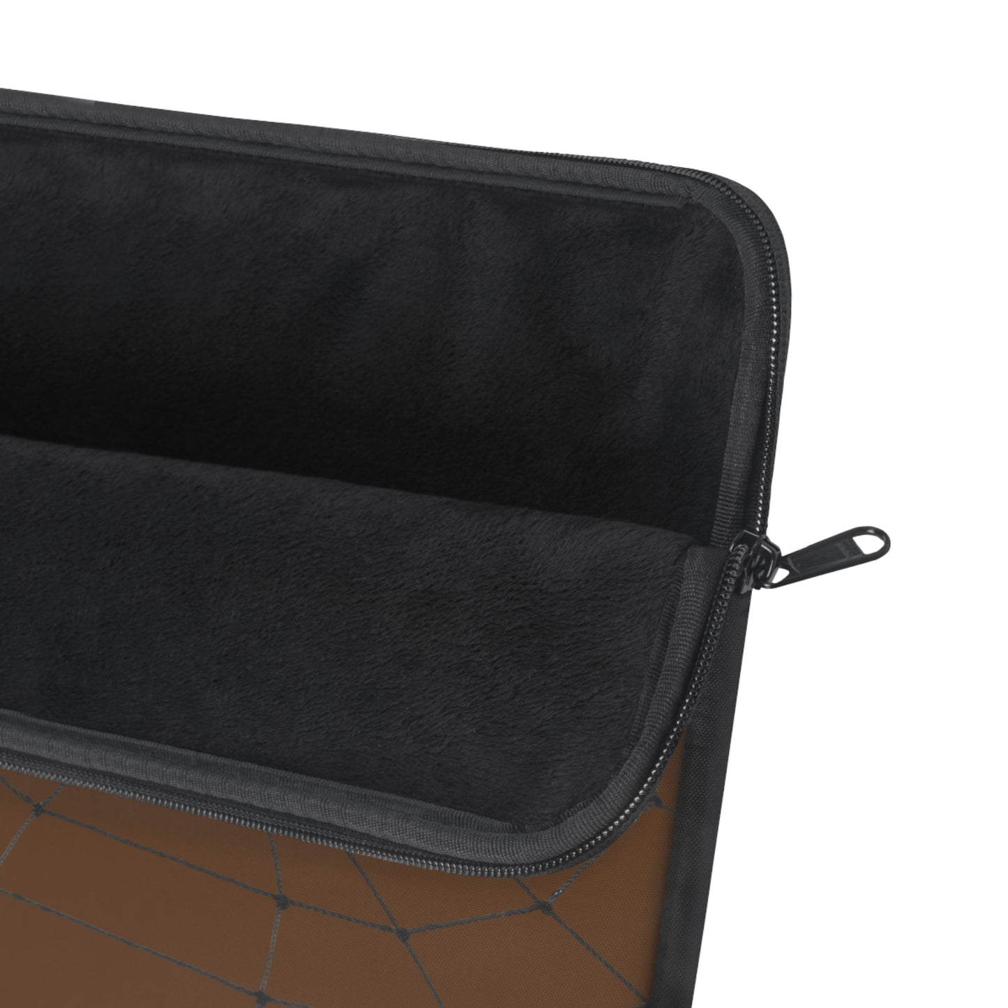 Spider in Web on Brown Laptop Sleeve | Unique Laptop Case for Teens, Gift for Artists, Computer Sleeve, Geeky Tech Accessories